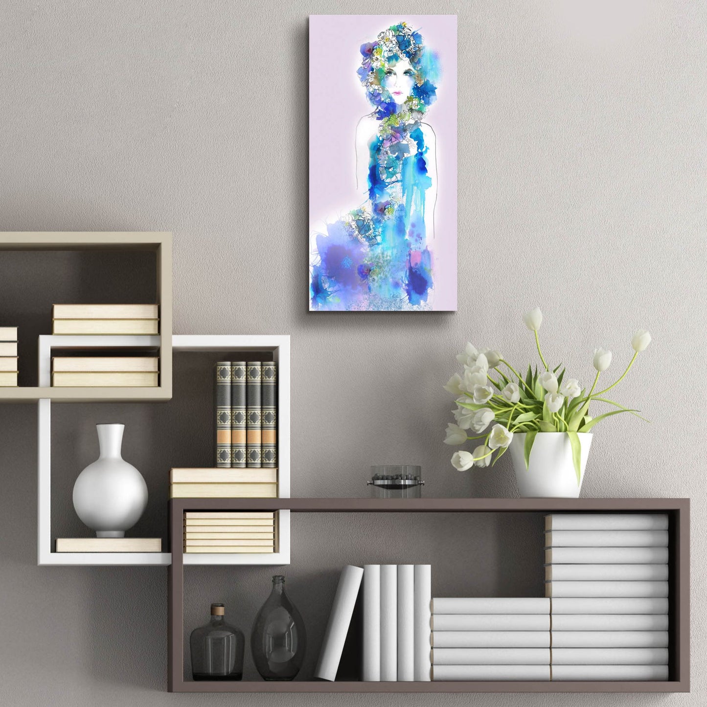 Epic Art ' Anemone' by Schuyler Rideout, Acrylic Glass Wall Art,12x24