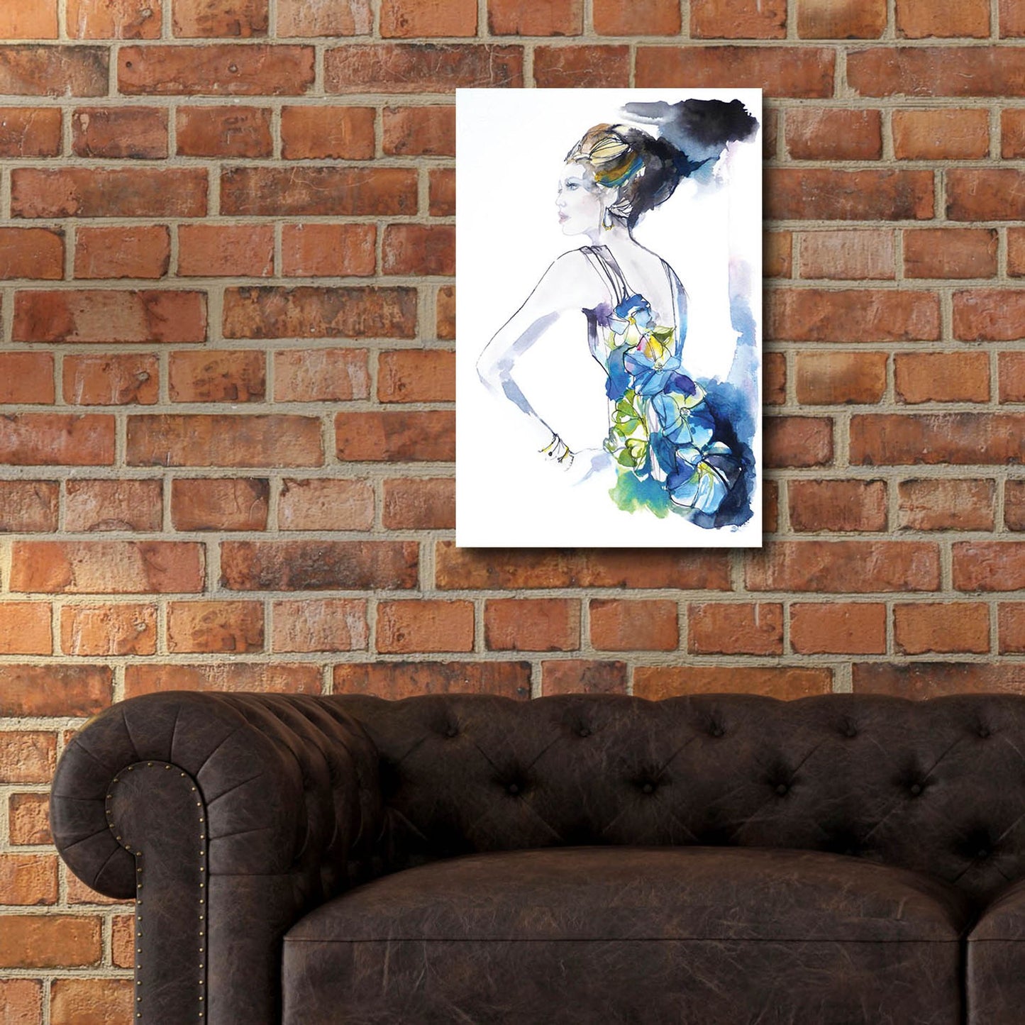 Epic Art ' Flower Dress' by Schuyler Rideout, Acrylic Glass Wall Art,16x24