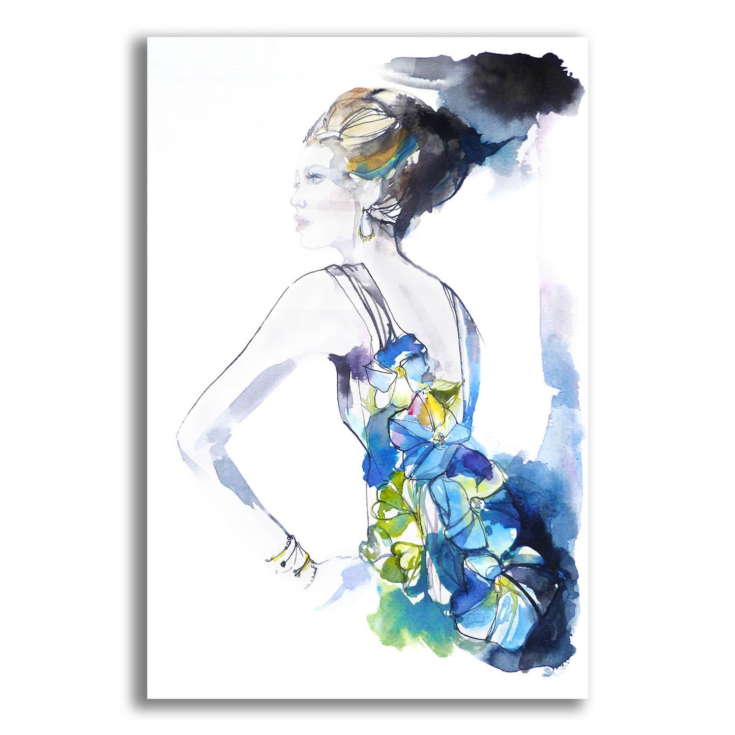 Epic Art ' Flower Dress' by Schuyler Rideout, Acrylic Glass Wall Art