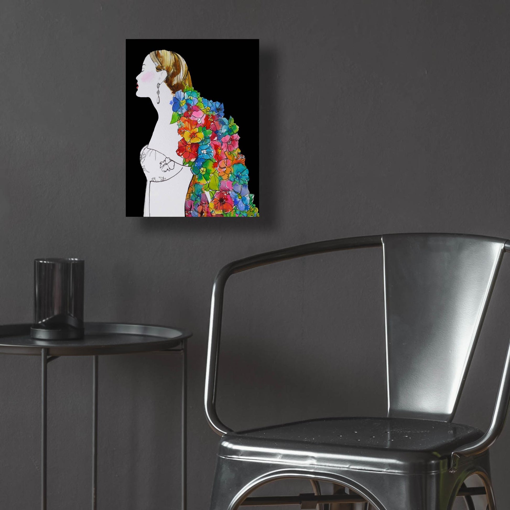 Epic Art ' Flower Hair' by Schuyler Rideout, Acrylic Glass Wall Art,12x16