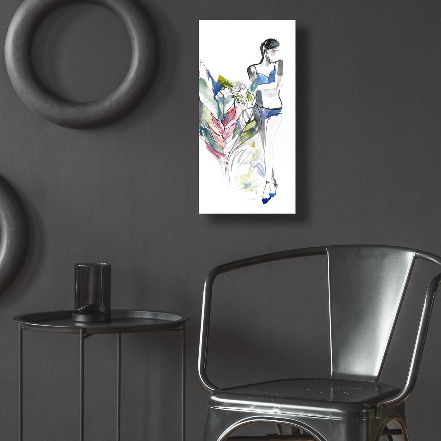 Epic Art ' Lingerie Lady' by Schuyler Rideout, Acrylic Glass Wall Art,12x24