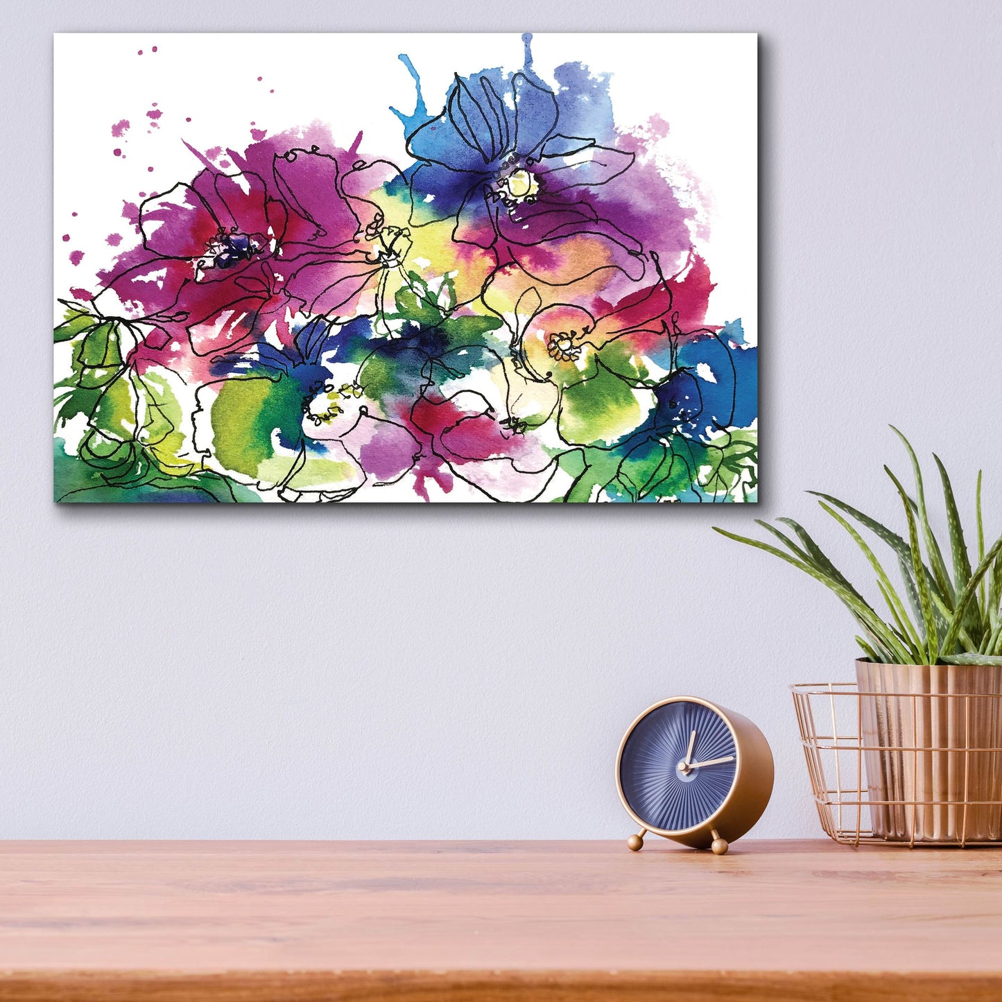 Epic Art ' Anemones' by Schuyler Rideout, Acrylic Glass Wall Art,16x12