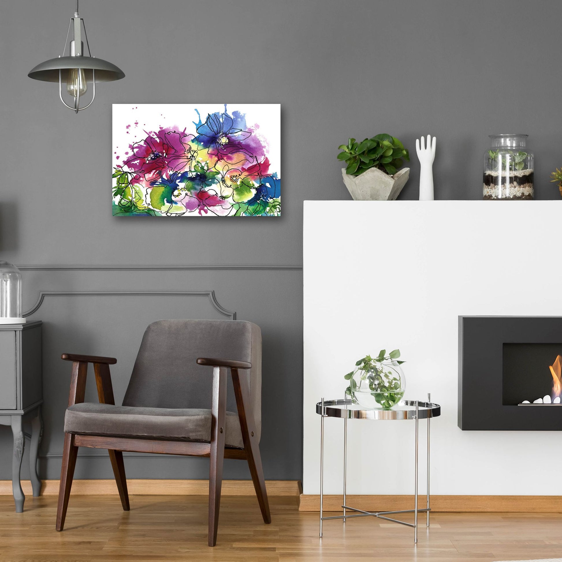 Epic Art ' Anemones' by Schuyler Rideout, Acrylic Glass Wall Art,24x16