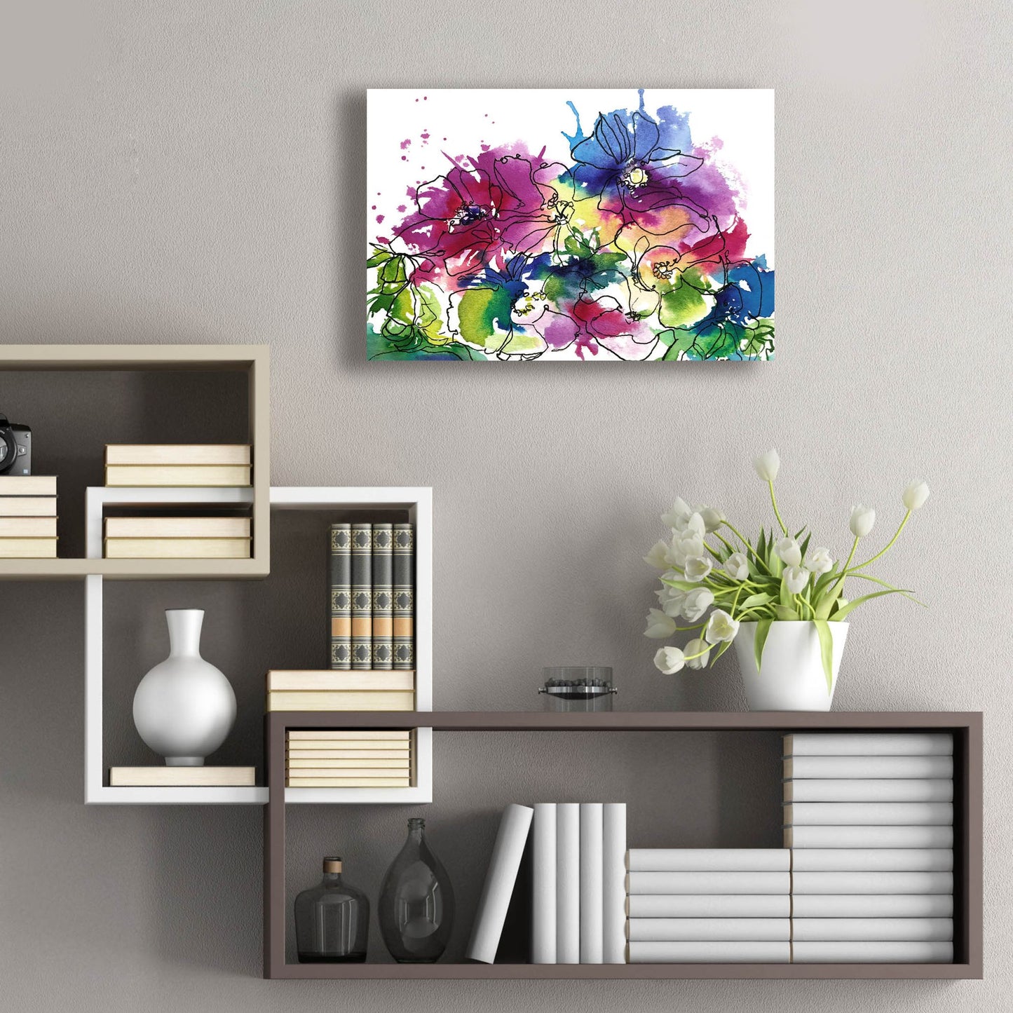 Epic Art ' Anemones' by Schuyler Rideout, Acrylic Glass Wall Art,24x16