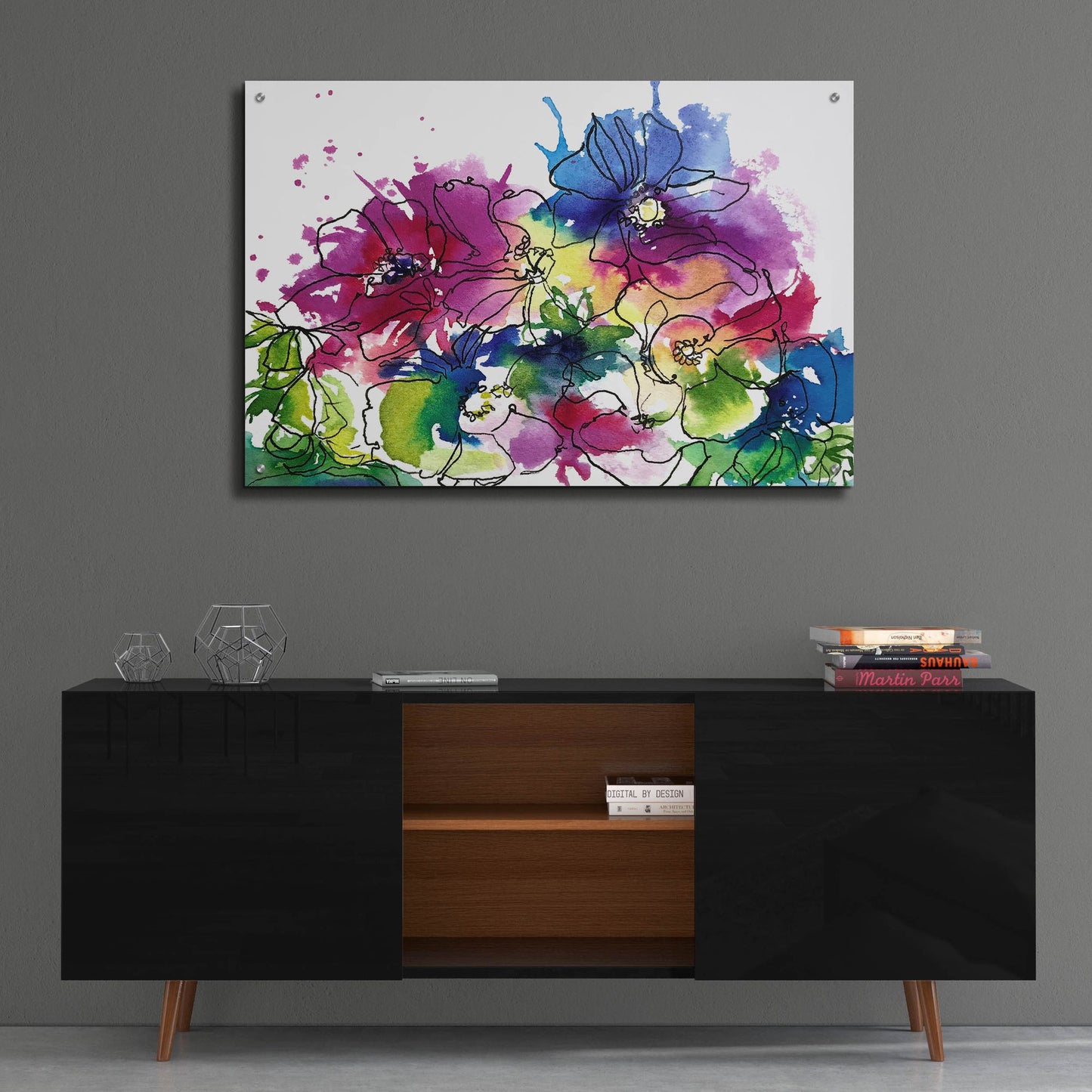 Epic Art ' Anemones' by Schuyler Rideout, Acrylic Glass Wall Art,36x24