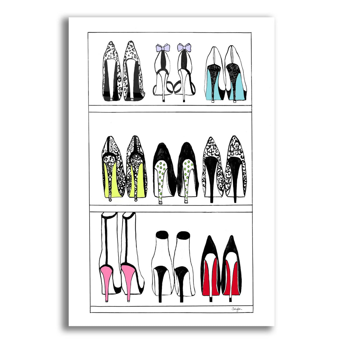 Epic Art ' Closet Perfection' by Schuyler Rideout, Acrylic Glass Wall Art