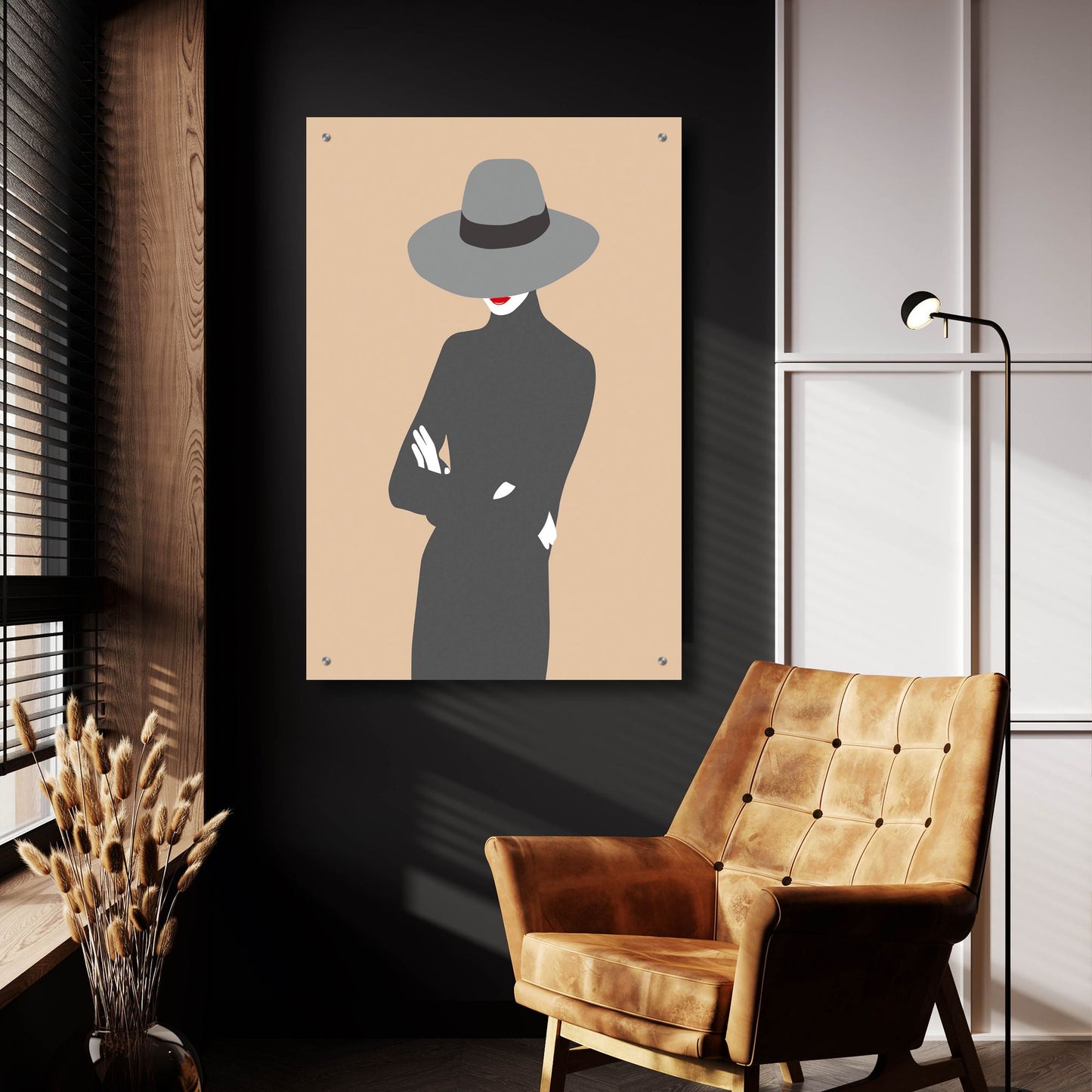 Epic Art ' Lady 5' by Sean Salvadori, Acrylic Glass Wall Art,24x36