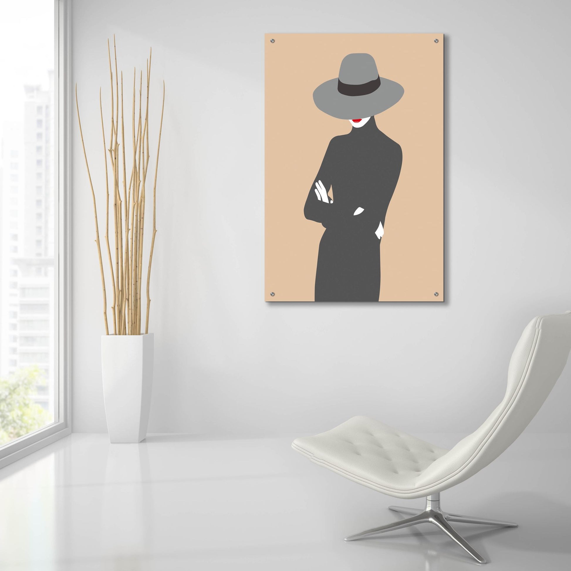 Epic Art ' Lady 5' by Sean Salvadori, Acrylic Glass Wall Art,24x36