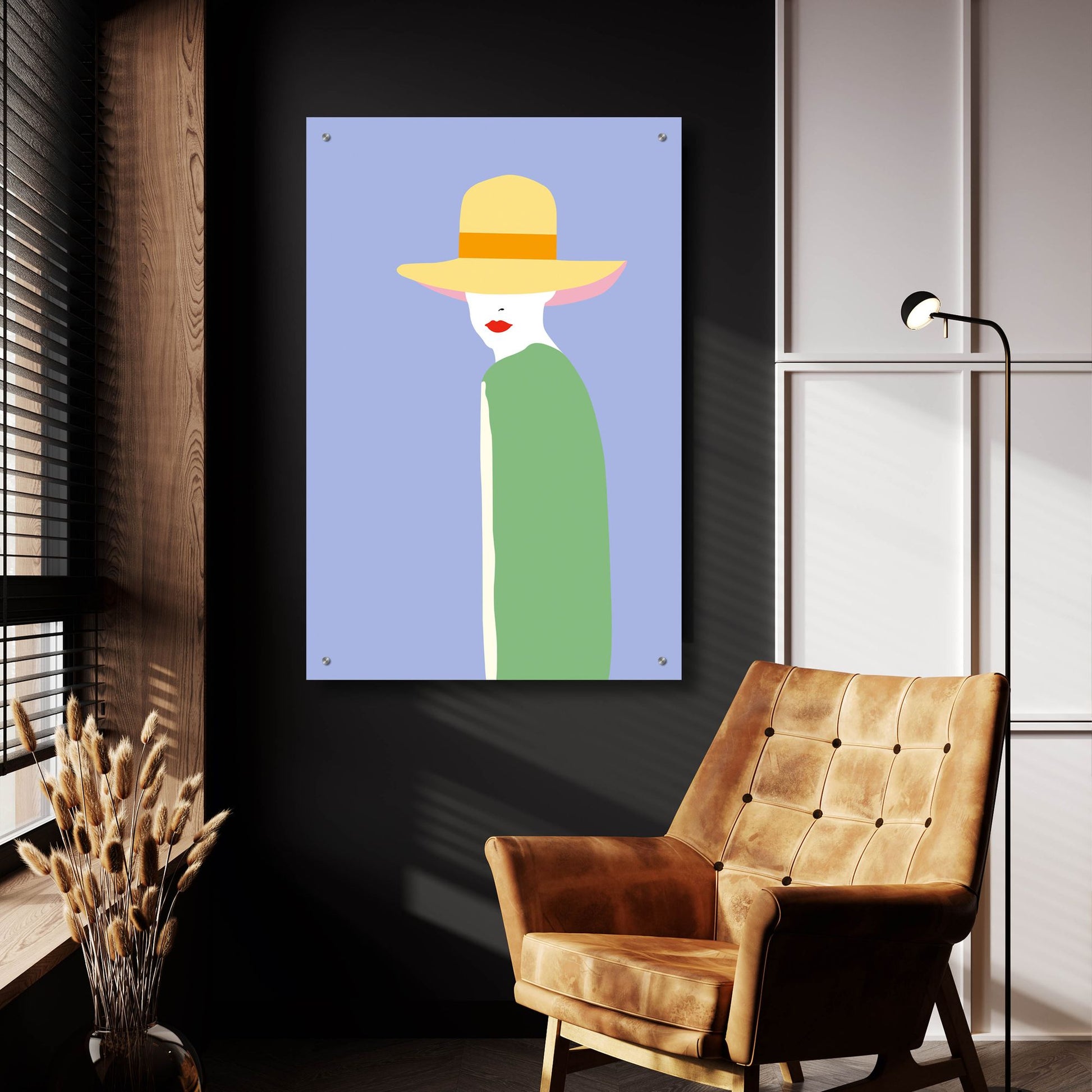 Epic Art ' Lady 6' by Sean Salvadori, Acrylic Glass Wall Art,24x36