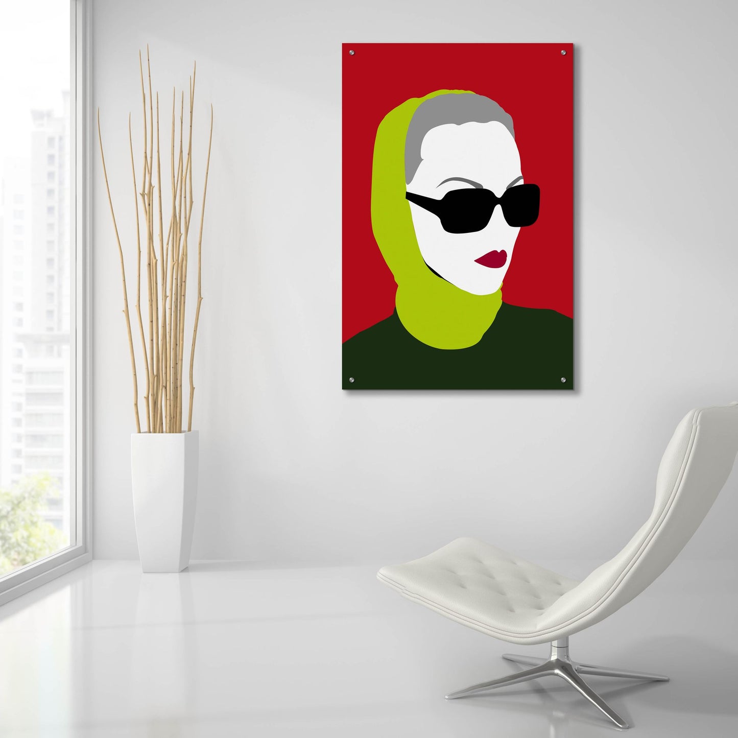 Epic Art ' Lady 11' by Sean Salvadori, Acrylic Glass Wall Art,24x36