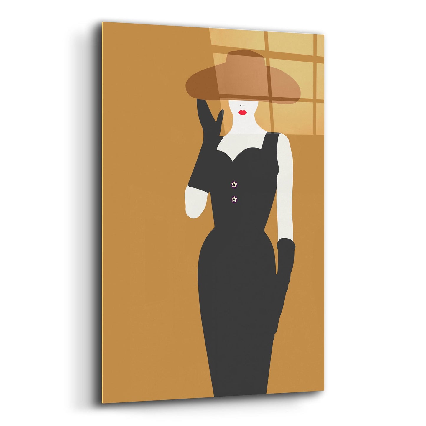 Epic Art ' Lady 16' by Sean Salvadori, Acrylic Glass Wall Art,12x16