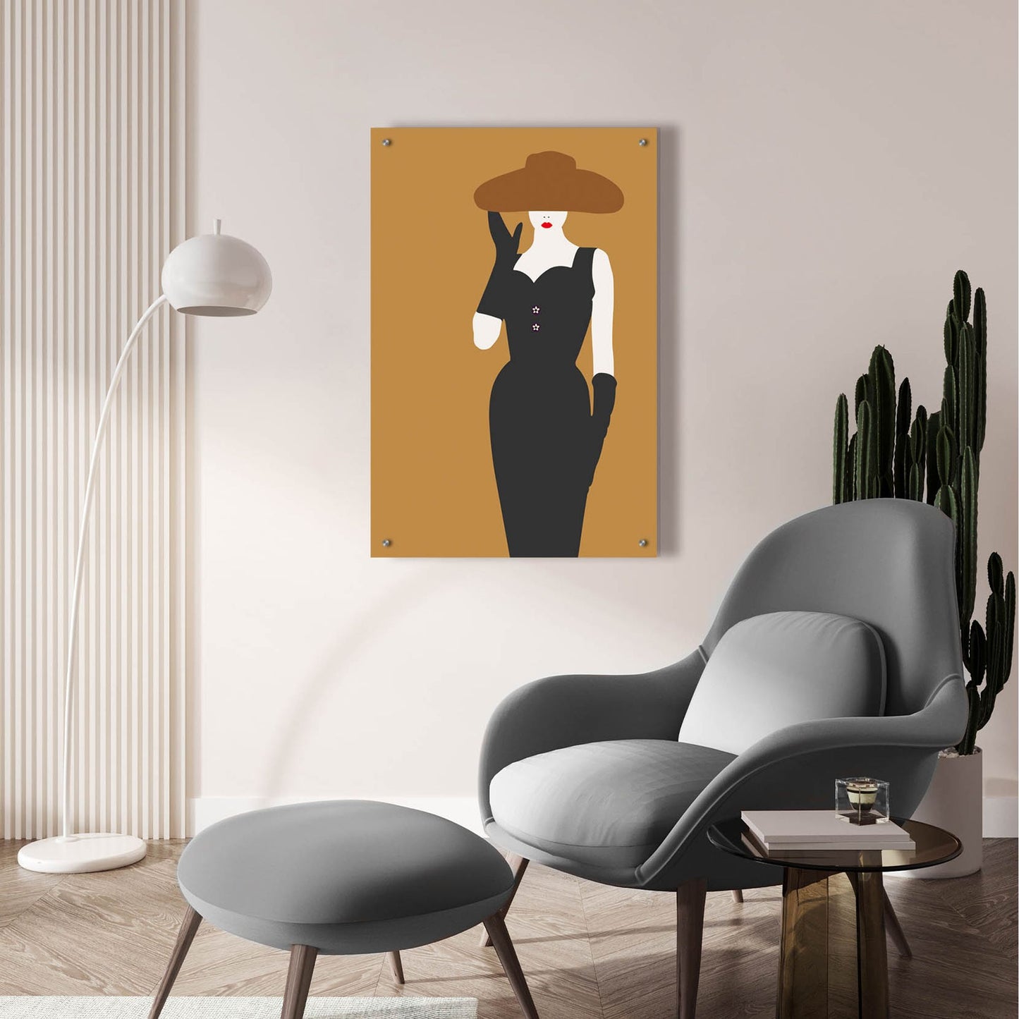 Epic Art ' Lady 16' by Sean Salvadori, Acrylic Glass Wall Art,24x36