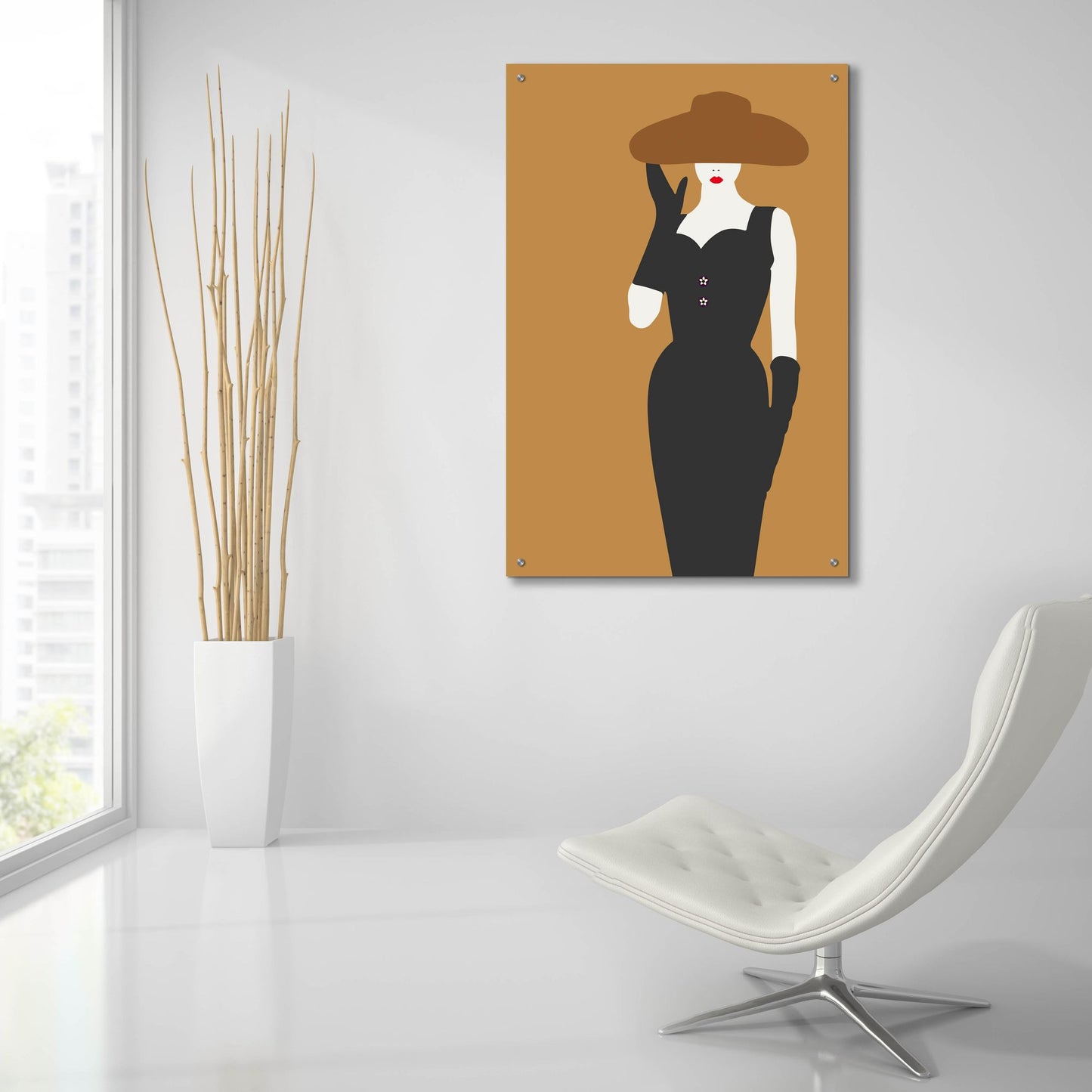 Epic Art ' Lady 16' by Sean Salvadori, Acrylic Glass Wall Art,24x36