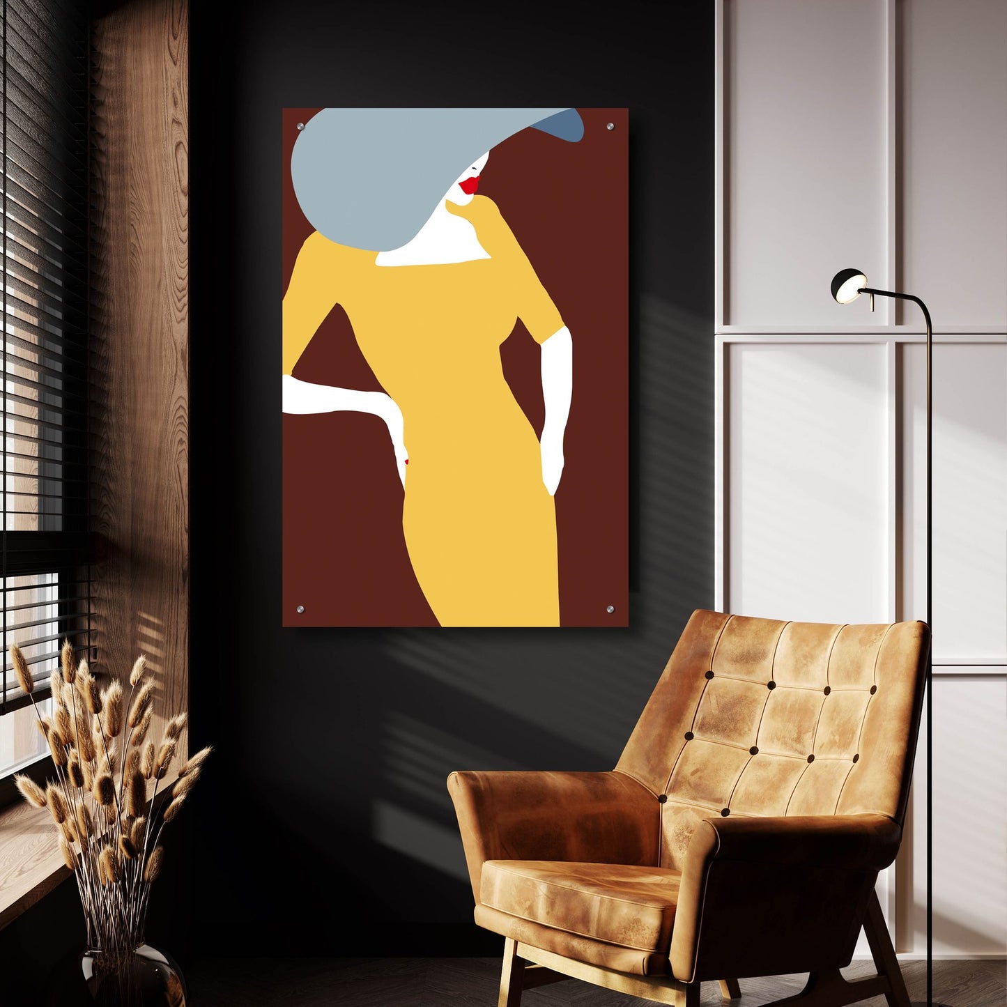 Epic Art ' Lady 17' by Sean Salvadori, Acrylic Glass Wall Art,24x36