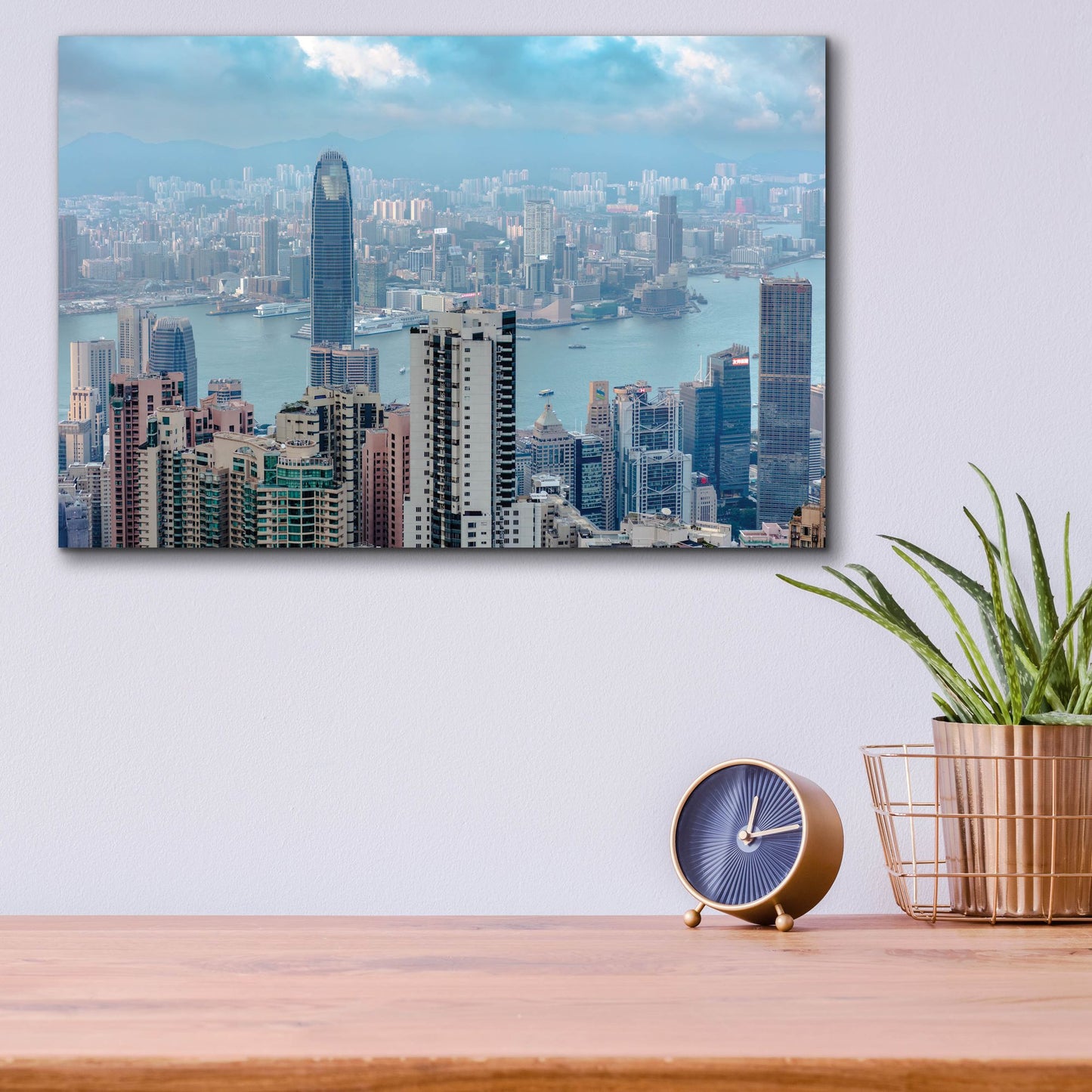 Epic Art 'Honk Kong View' by Epic Portfolio, Acrylic Glass Wall Art,16x12