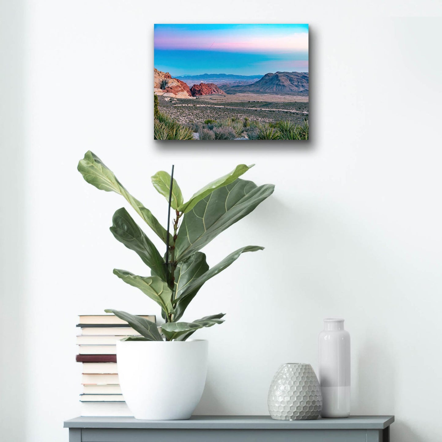 Epic Art 'Nevada - Red Rocks Sunset' by Epic Portfolio, Acrylic Glass Wall Art,16x12