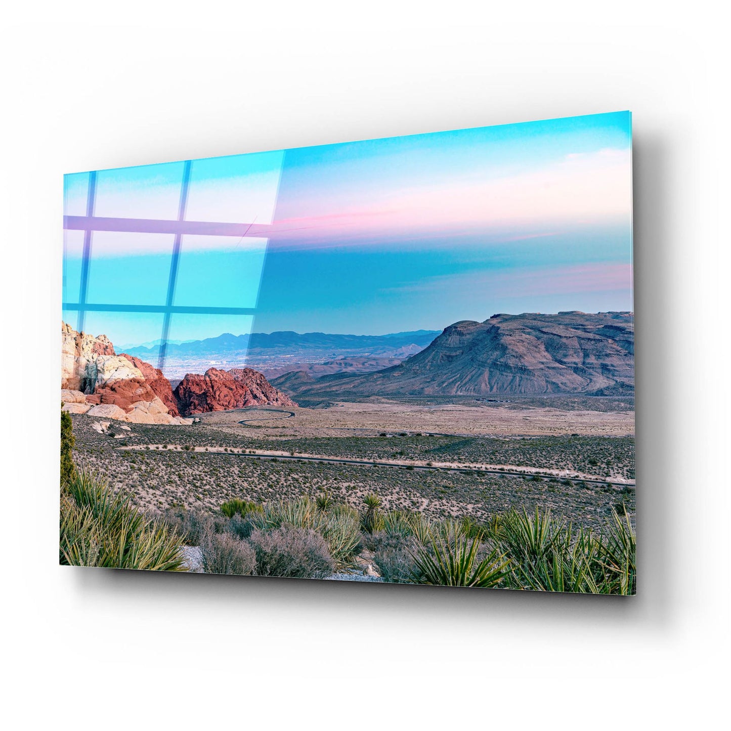 Epic Art 'Nevada - Red Rocks Sunset' by Epic Portfolio, Acrylic Glass Wall Art,24x16