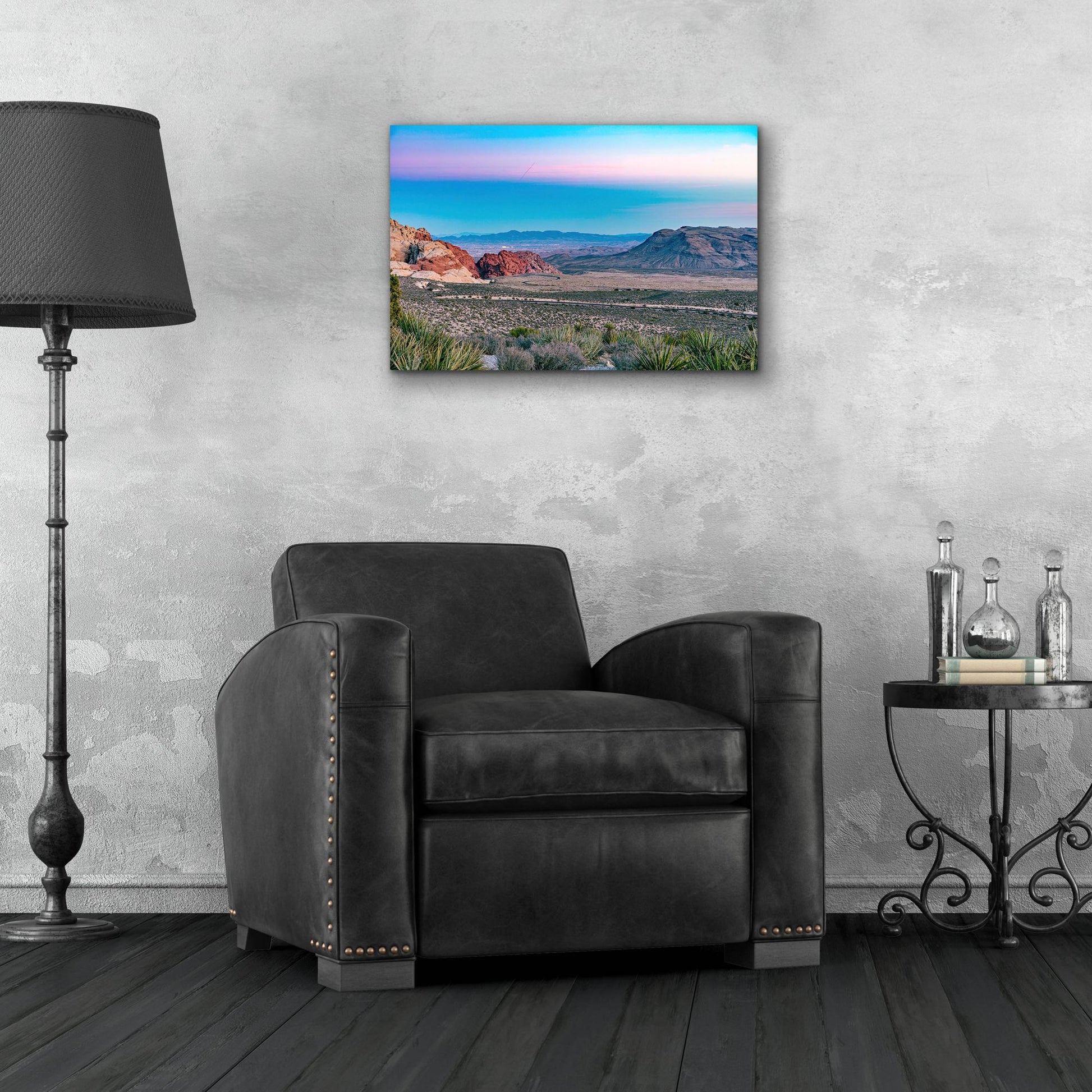 Epic Art 'Nevada - Red Rocks Sunset' by Epic Portfolio, Acrylic Glass Wall Art,24x16