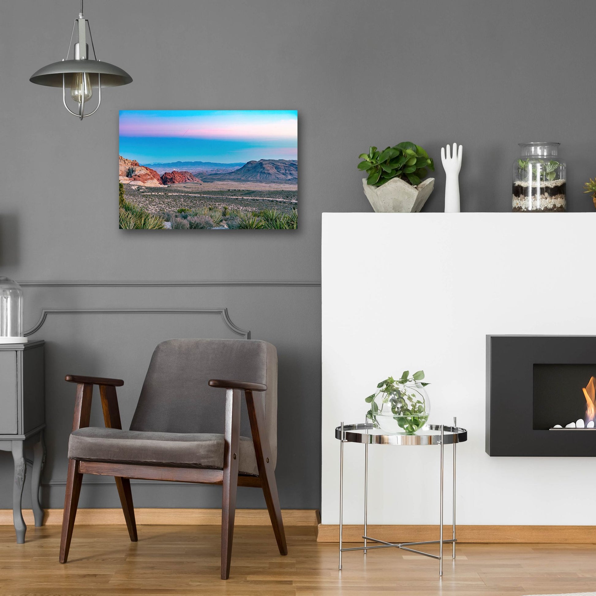 Epic Art 'Nevada - Red Rocks Sunset' by Epic Portfolio, Acrylic Glass Wall Art,24x16