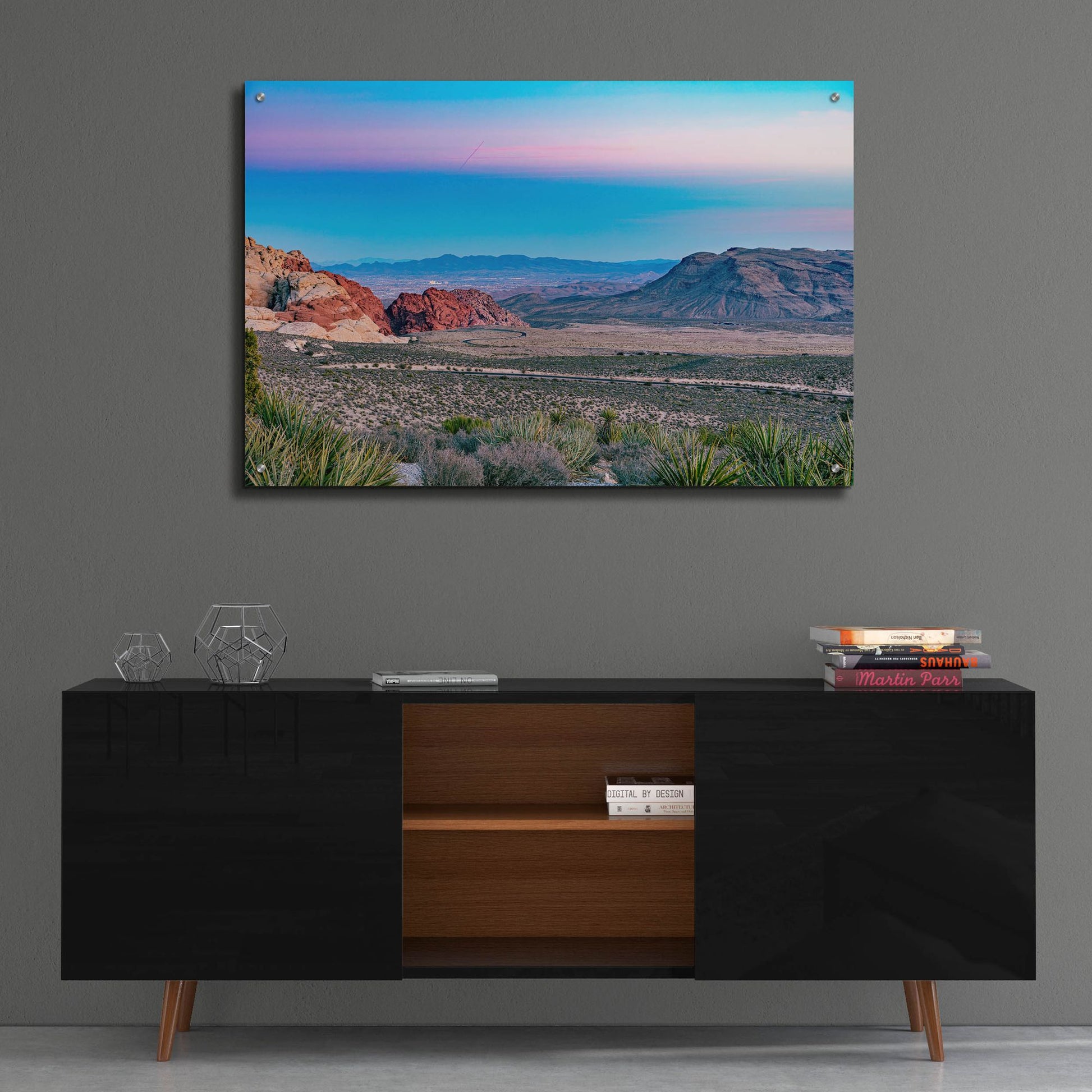 Epic Art 'Nevada - Red Rocks Sunset' by Epic Portfolio, Acrylic Glass Wall Art,36x24