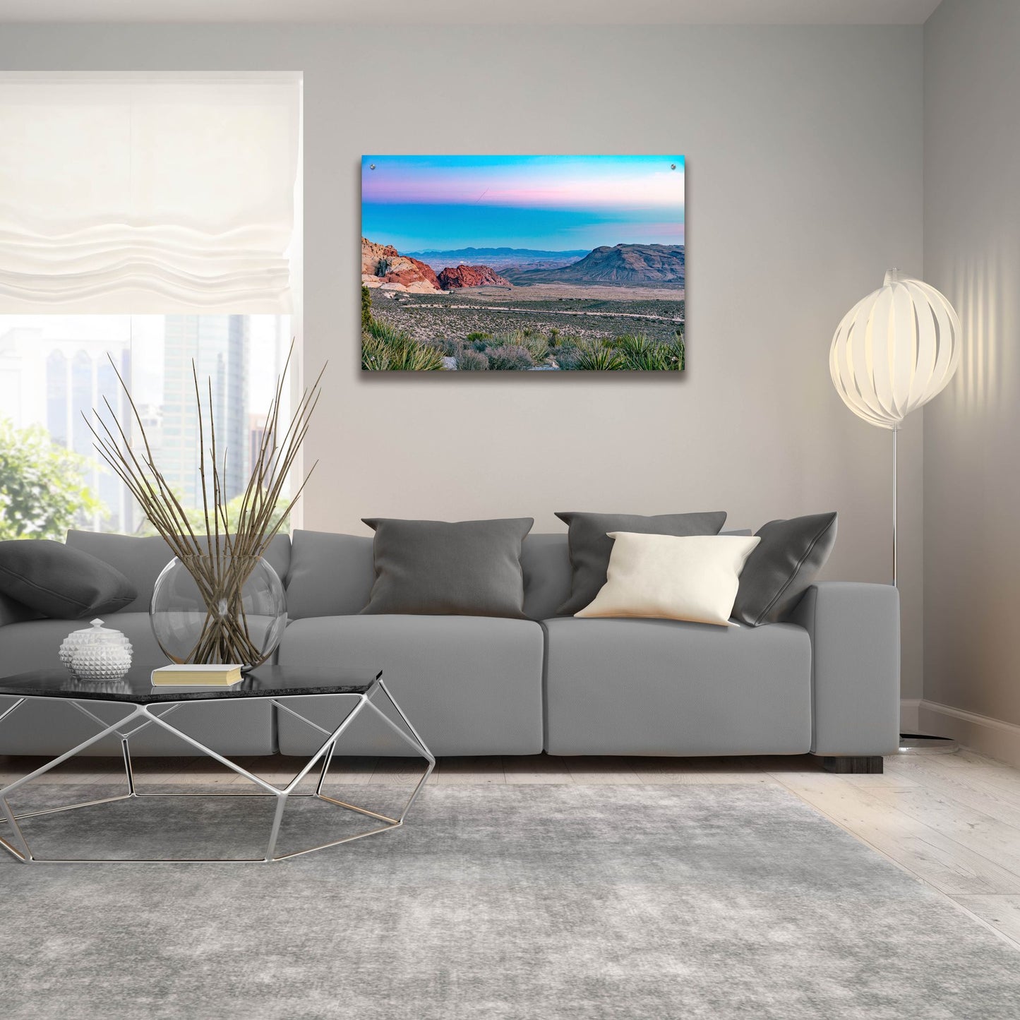 Epic Art 'Nevada - Red Rocks Sunset' by Epic Portfolio, Acrylic Glass Wall Art,36x24