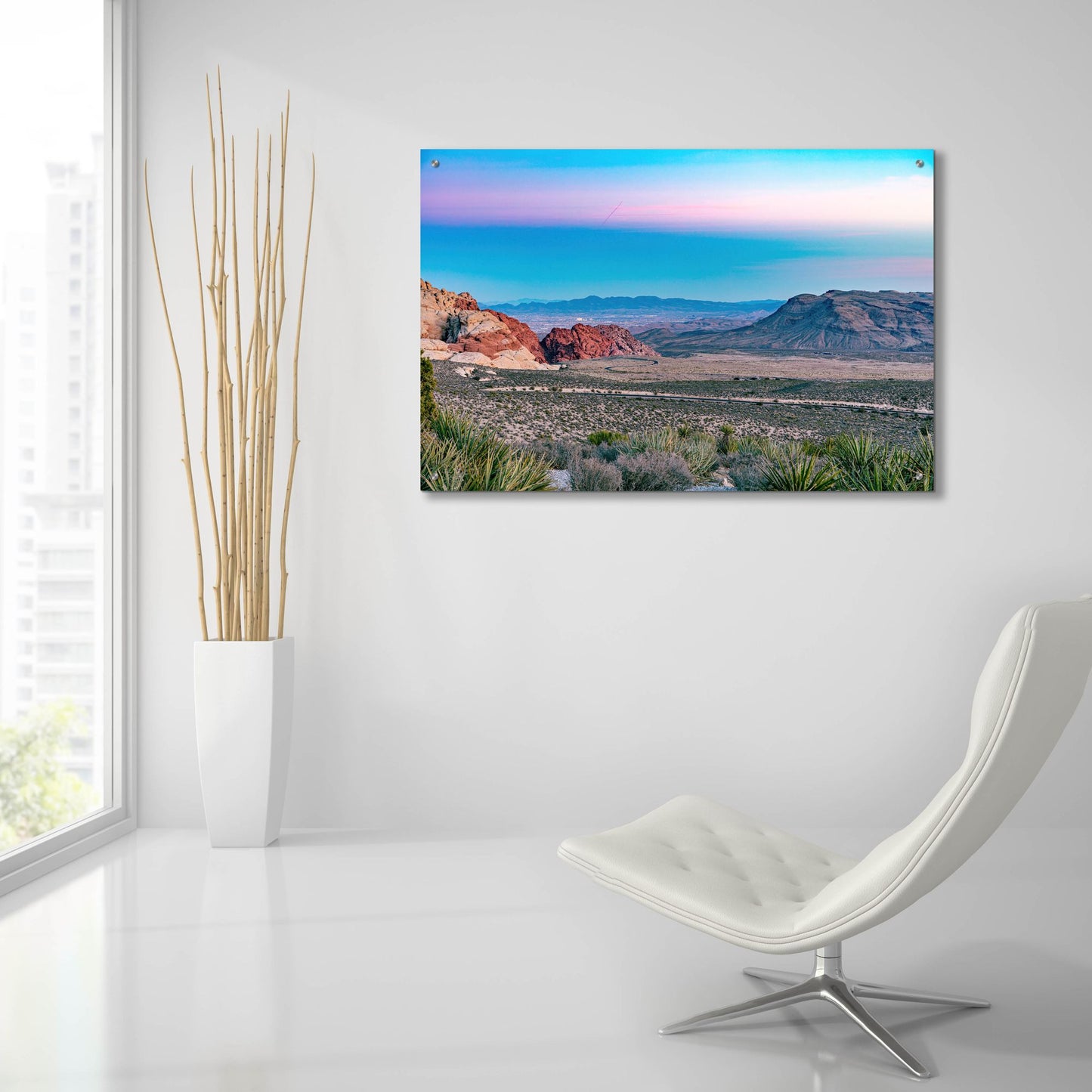 Epic Art 'Nevada - Red Rocks Sunset' by Epic Portfolio, Acrylic Glass Wall Art,36x24