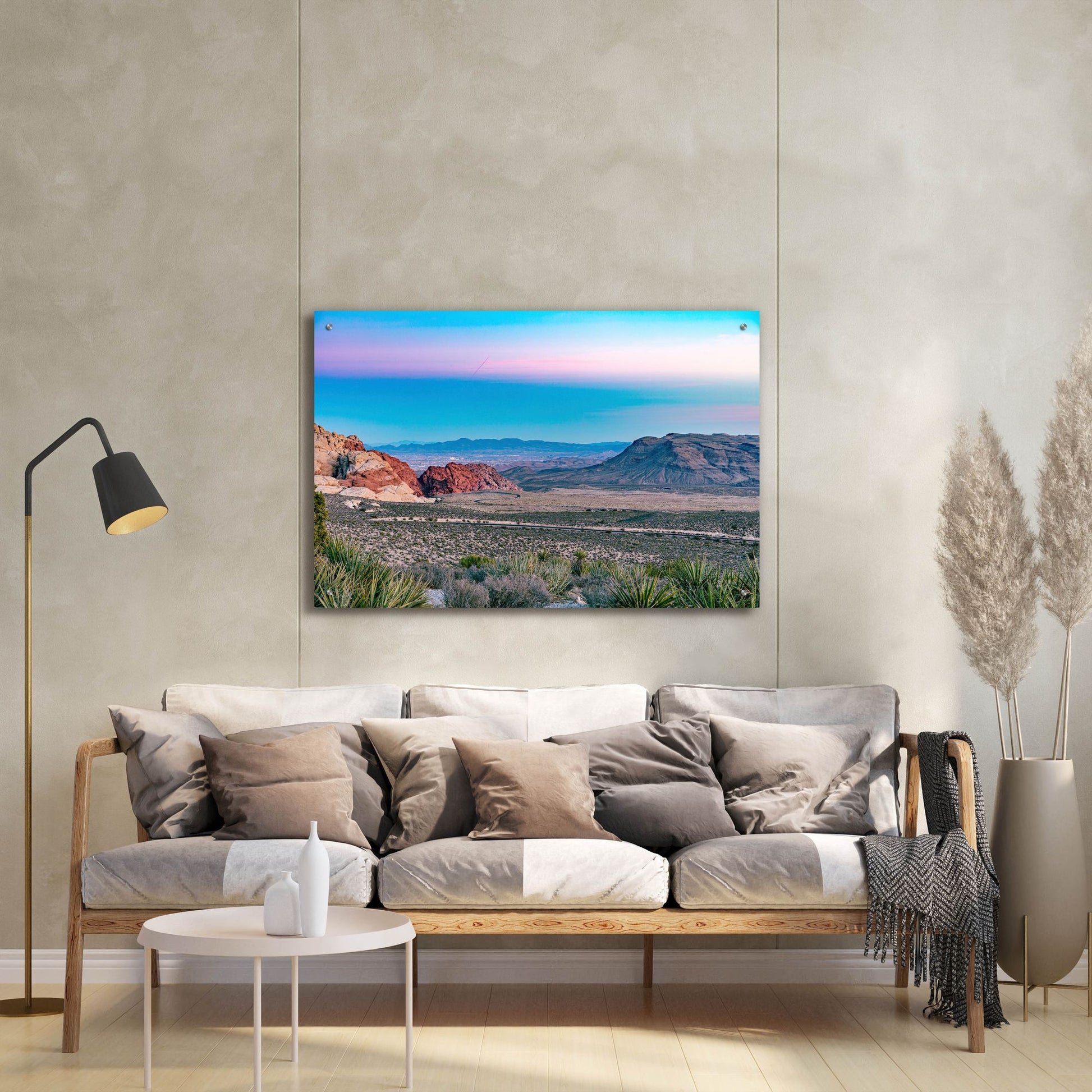 Epic Art 'Nevada - Red Rocks Sunset' by Epic Portfolio, Acrylic Glass Wall Art,36x24