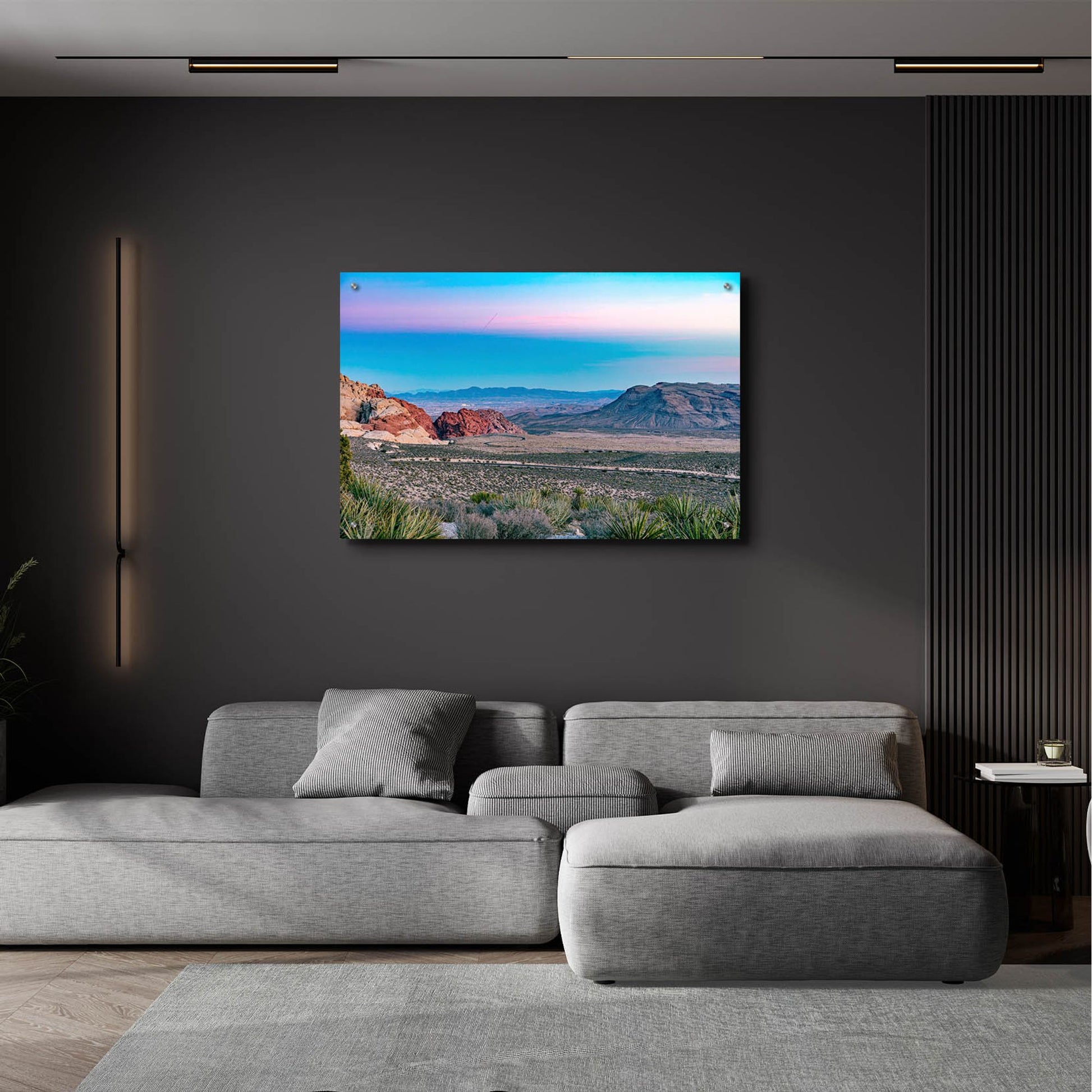 Epic Art 'Nevada - Red Rocks Sunset' by Epic Portfolio, Acrylic Glass Wall Art,36x24