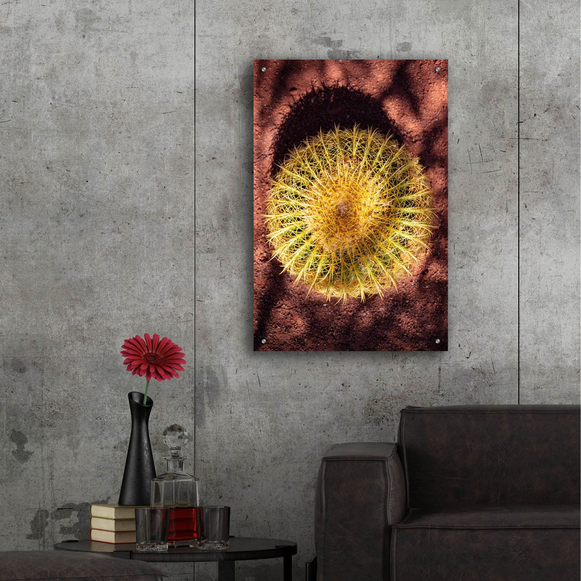 Epic Art 'Utah - Cactus' by Epic Portfolio, Acrylic Glass Wall Art,24x36