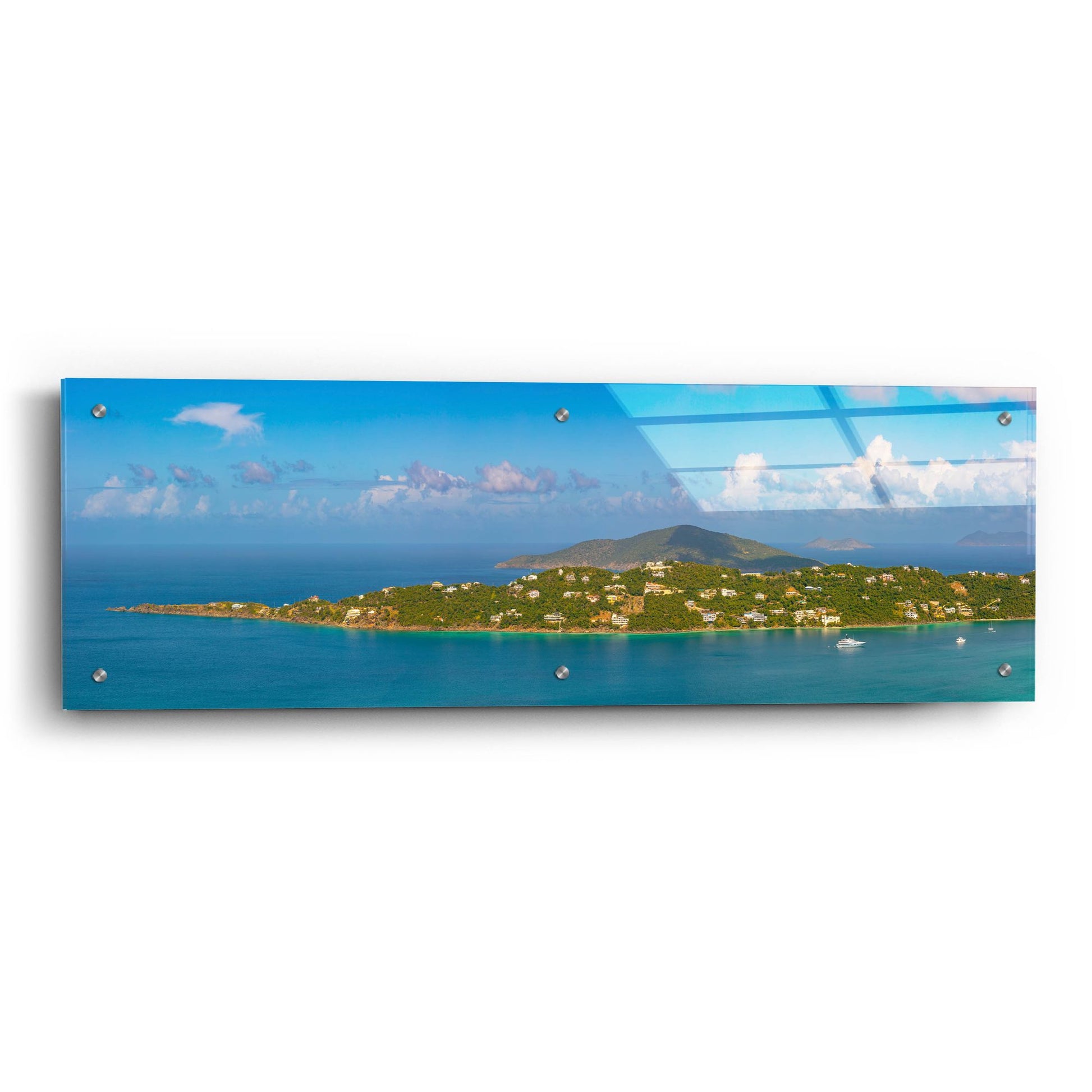 Epic Art 'Magens Bay St Thomas USVI' by Epic Portfolio, Acrylic Glass Wall Art,36x12