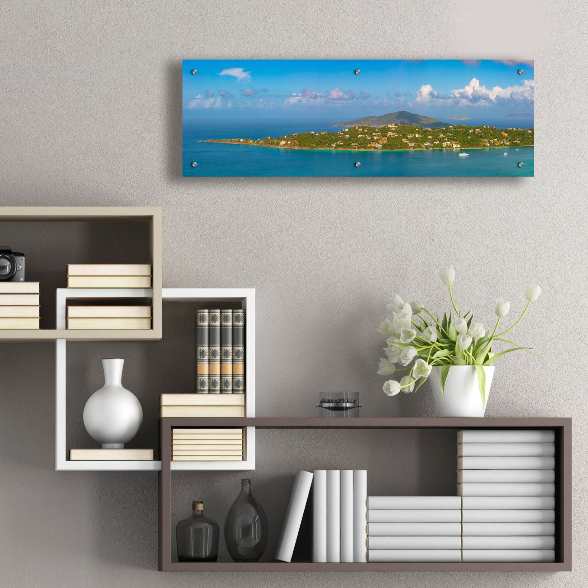 Epic Art 'Magens Bay St Thomas USVI' by Epic Portfolio, Acrylic Glass Wall Art,36x12