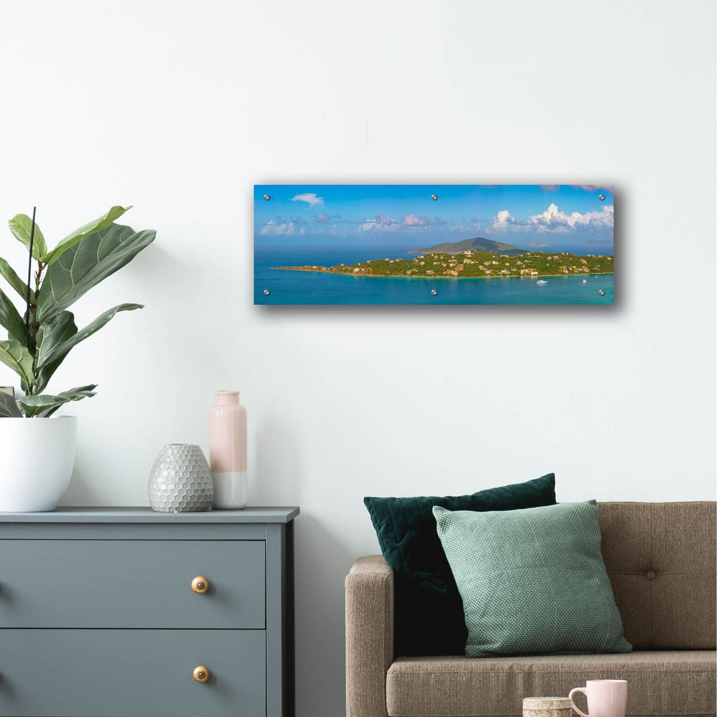 Epic Art 'Magens Bay St Thomas USVI' by Epic Portfolio, Acrylic Glass Wall Art,36x12