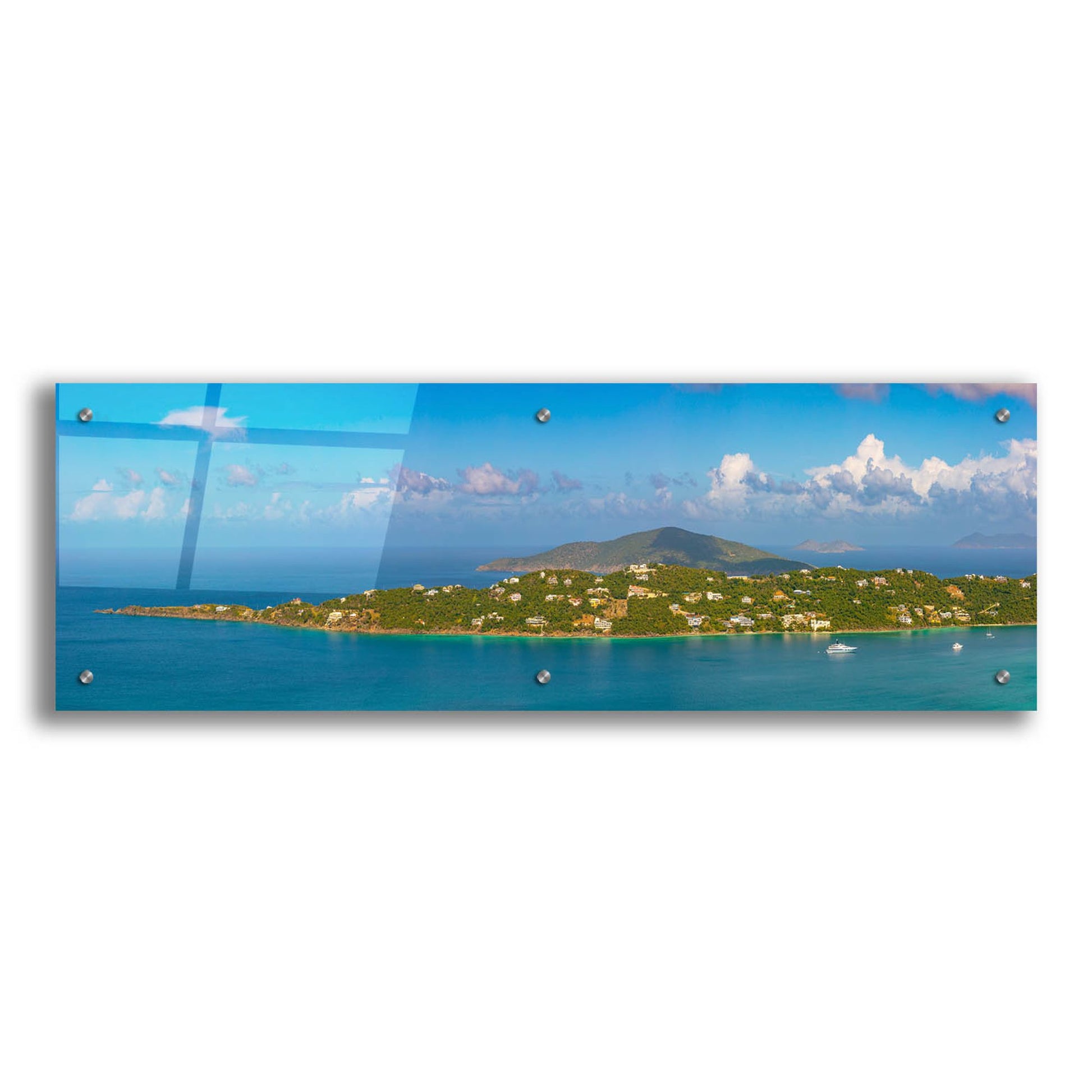 Epic Art 'Magens Bay St Thomas USVI' by Epic Portfolio, Acrylic Glass Wall Art,36x12