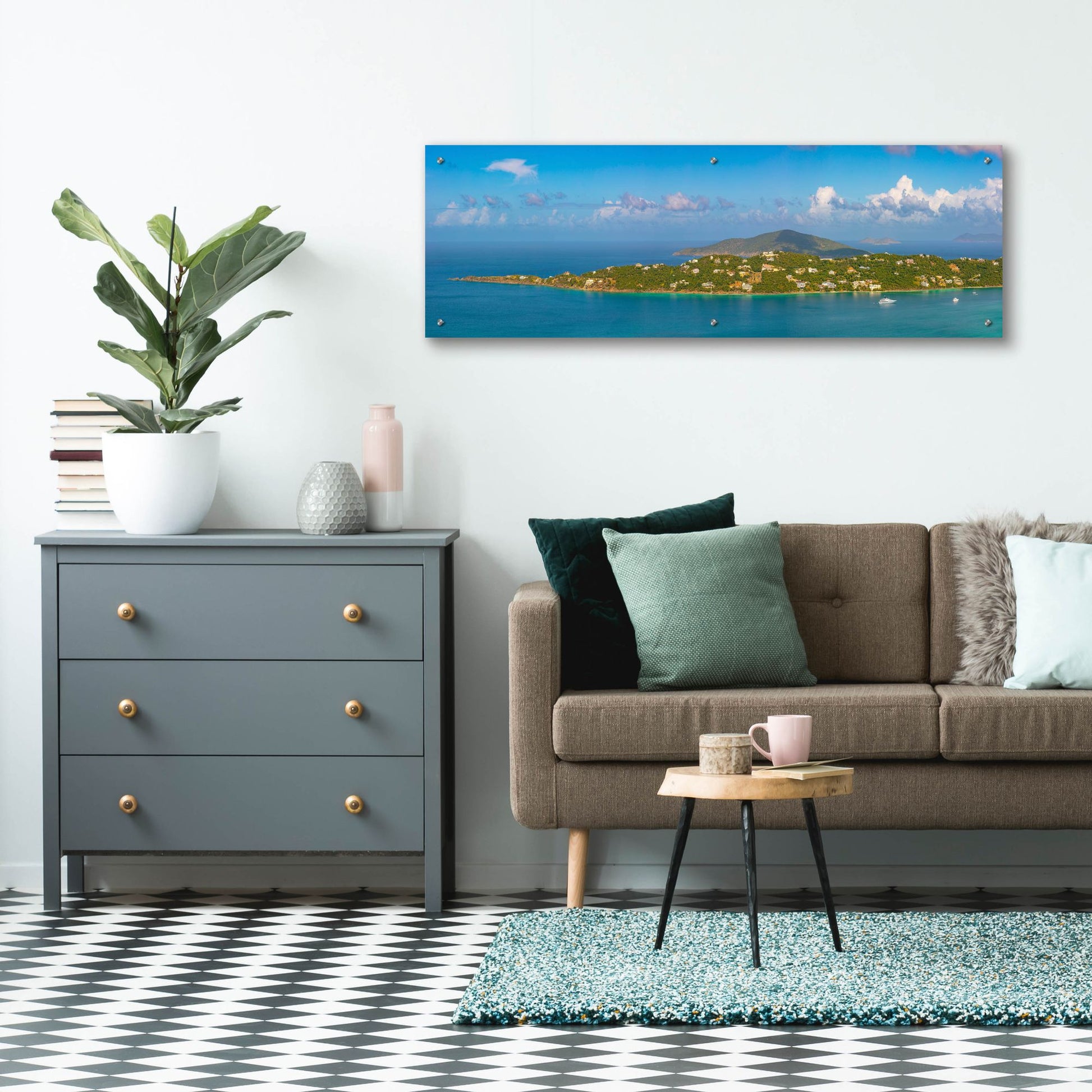 Epic Art 'Magens Bay St Thomas USVI' by Epic Portfolio, Acrylic Glass Wall Art,48x16