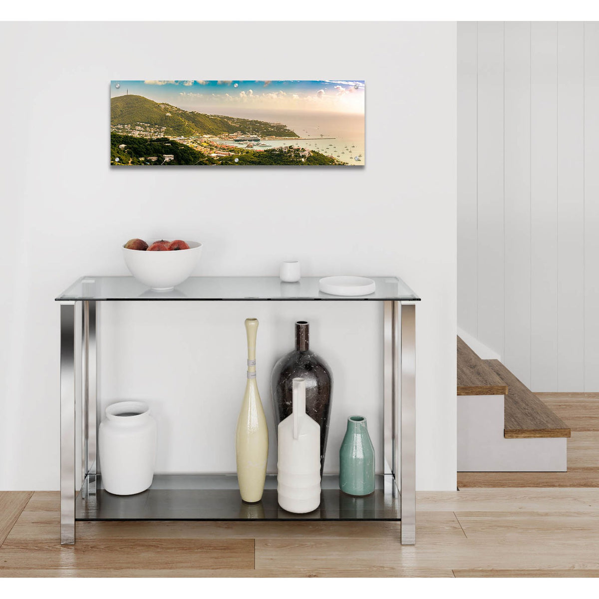 Epic Art 'Saint Thomas US Virgin Islands' by Epic Portfolio, Acrylic Glass Wall Art,36x12