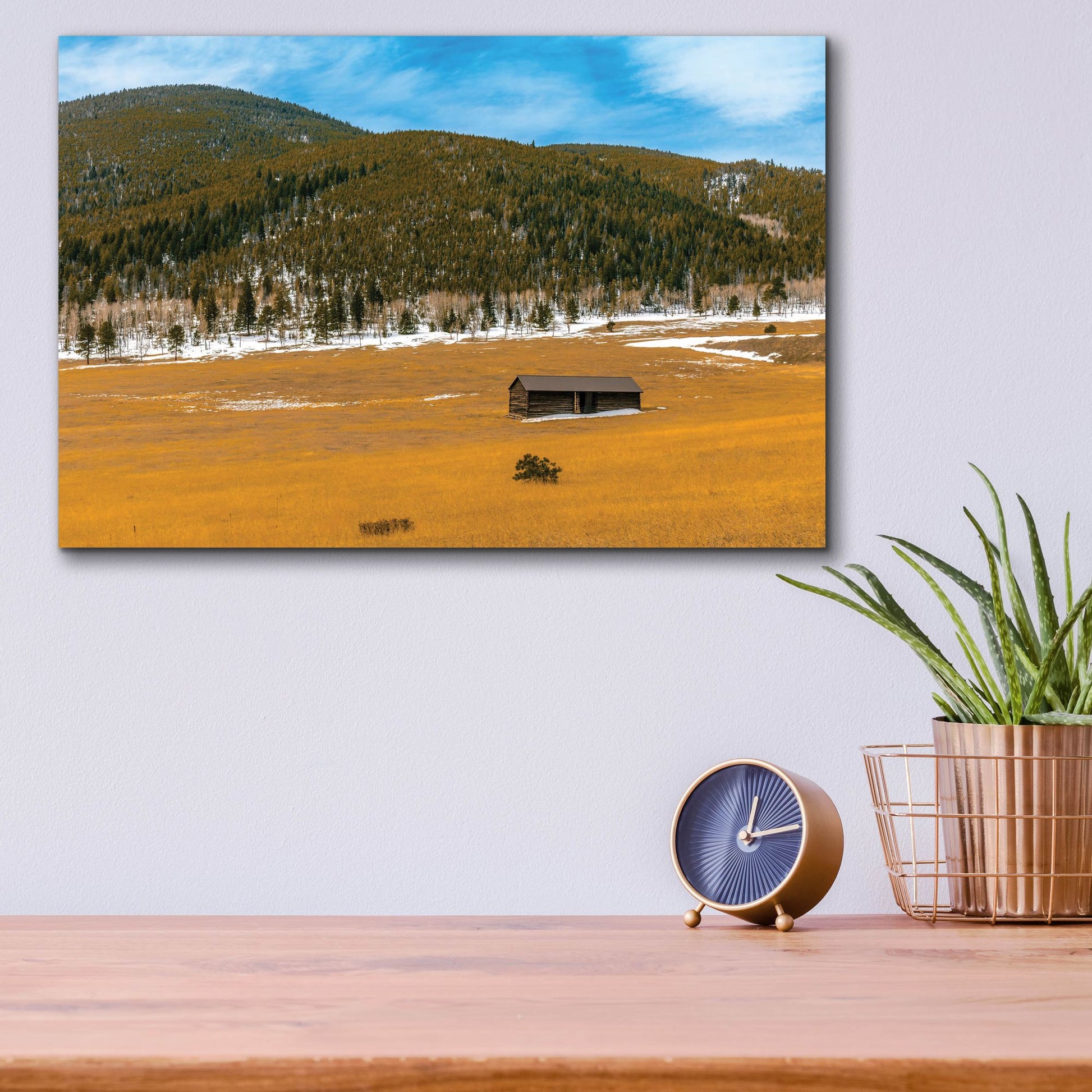 Epic Art 'Colorado Barn' by Epic Portfolio, Acrylic Glass Wall Art,16x12