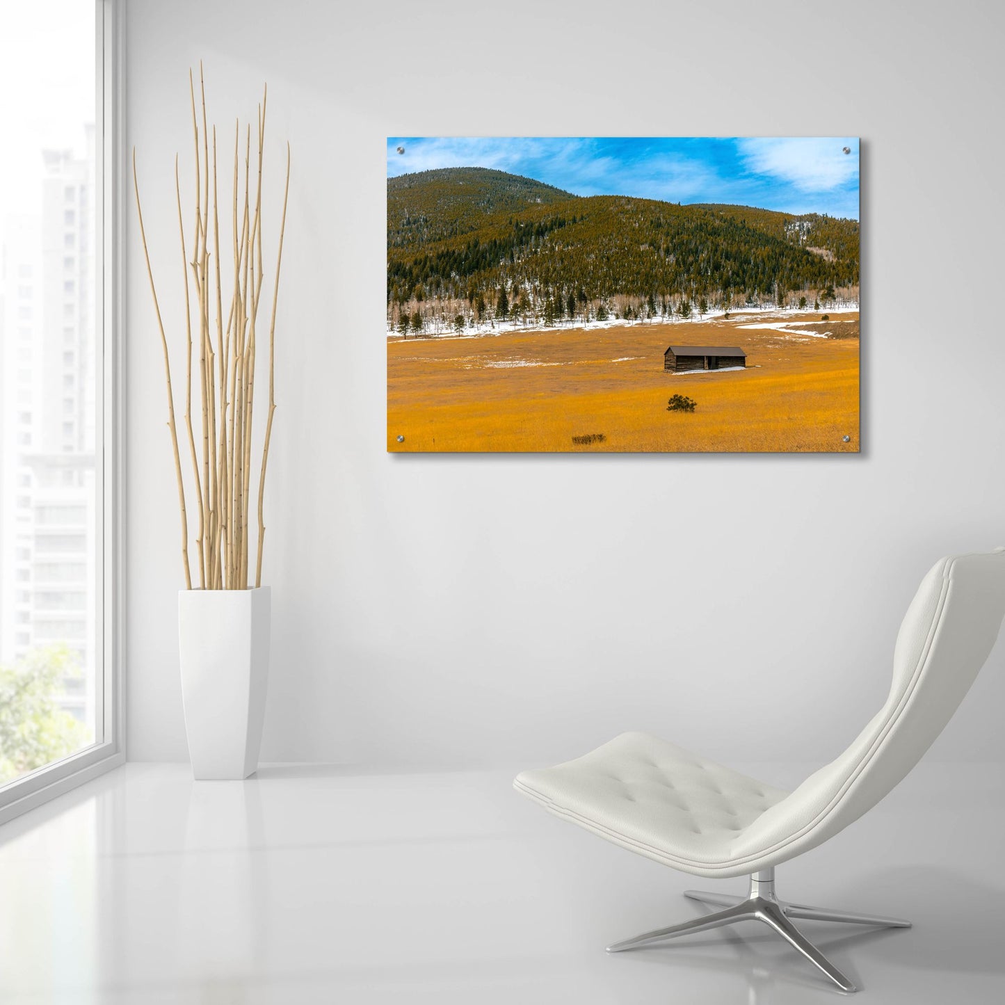 Epic Art 'Colorado Barn' by Epic Portfolio, Acrylic Glass Wall Art,36x24