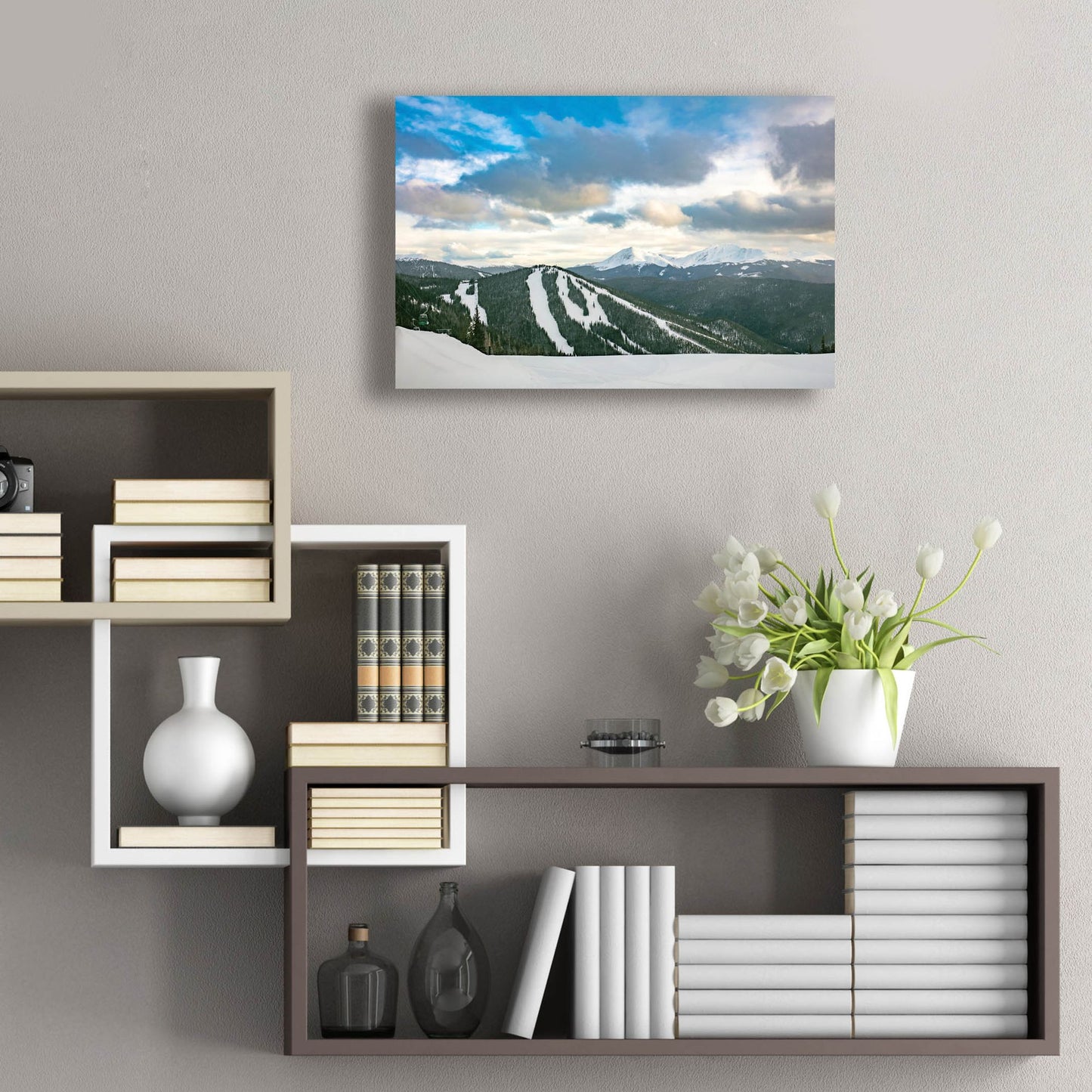 Epic Art 'Keystone, Colorado, View from The Top of Dercum Mountain' by Epic Portfolio, Acrylic Glass Wall Art,24x16