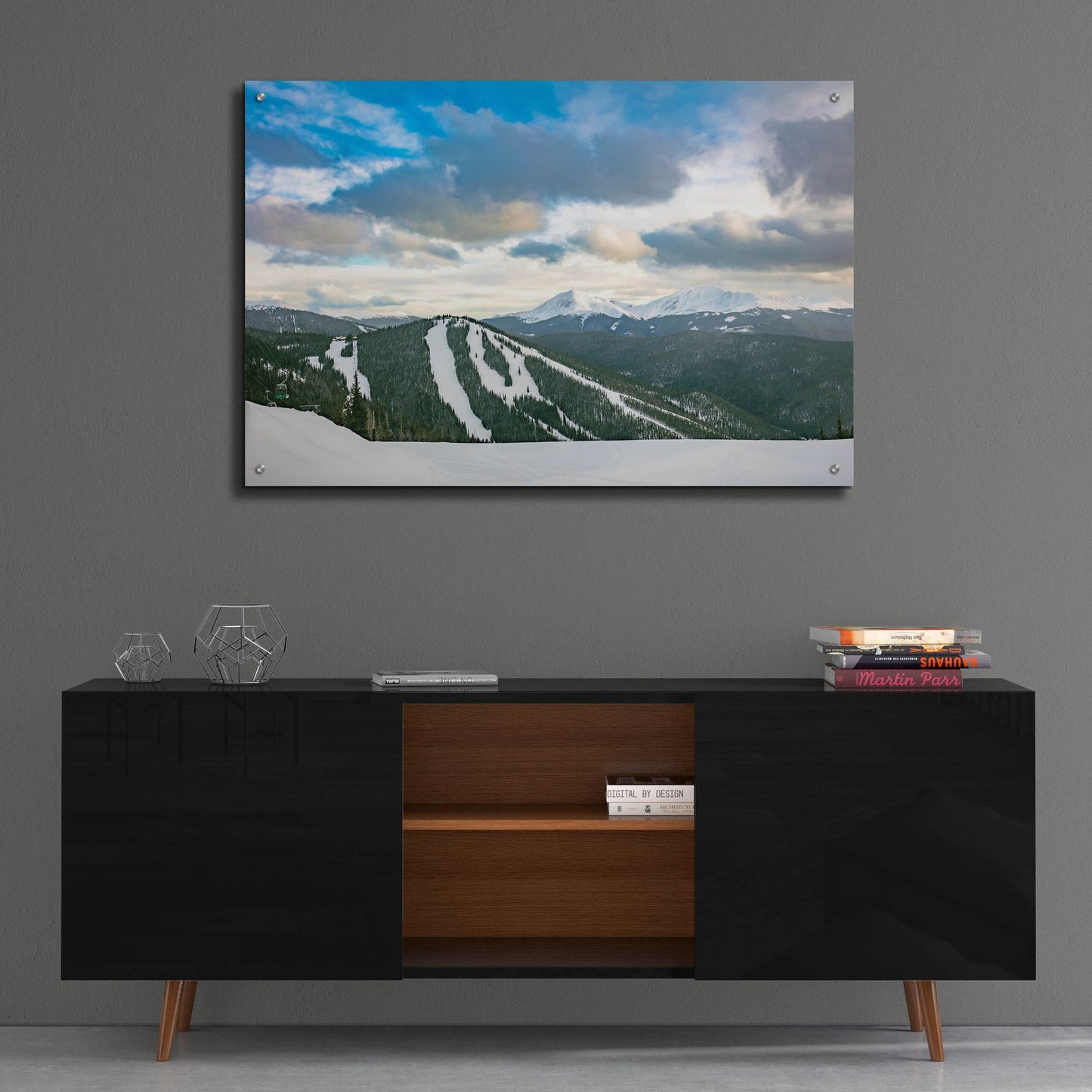 Epic Art 'Keystone, Colorado, View from The Top of Dercum Mountain' by Epic Portfolio, Acrylic Glass Wall Art,36x24