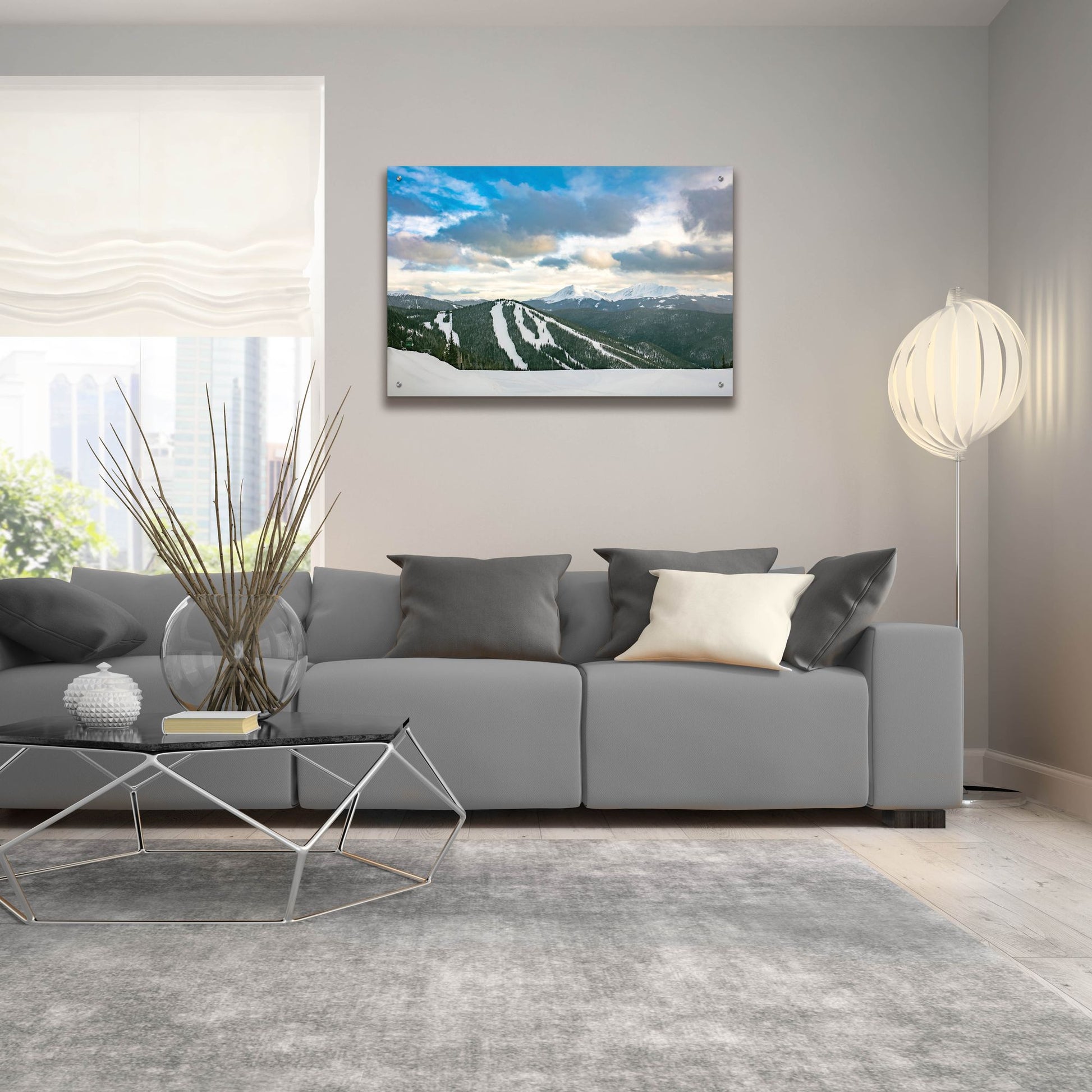 Epic Art 'Keystone, Colorado, View from The Top of Dercum Mountain' by Epic Portfolio, Acrylic Glass Wall Art,36x24