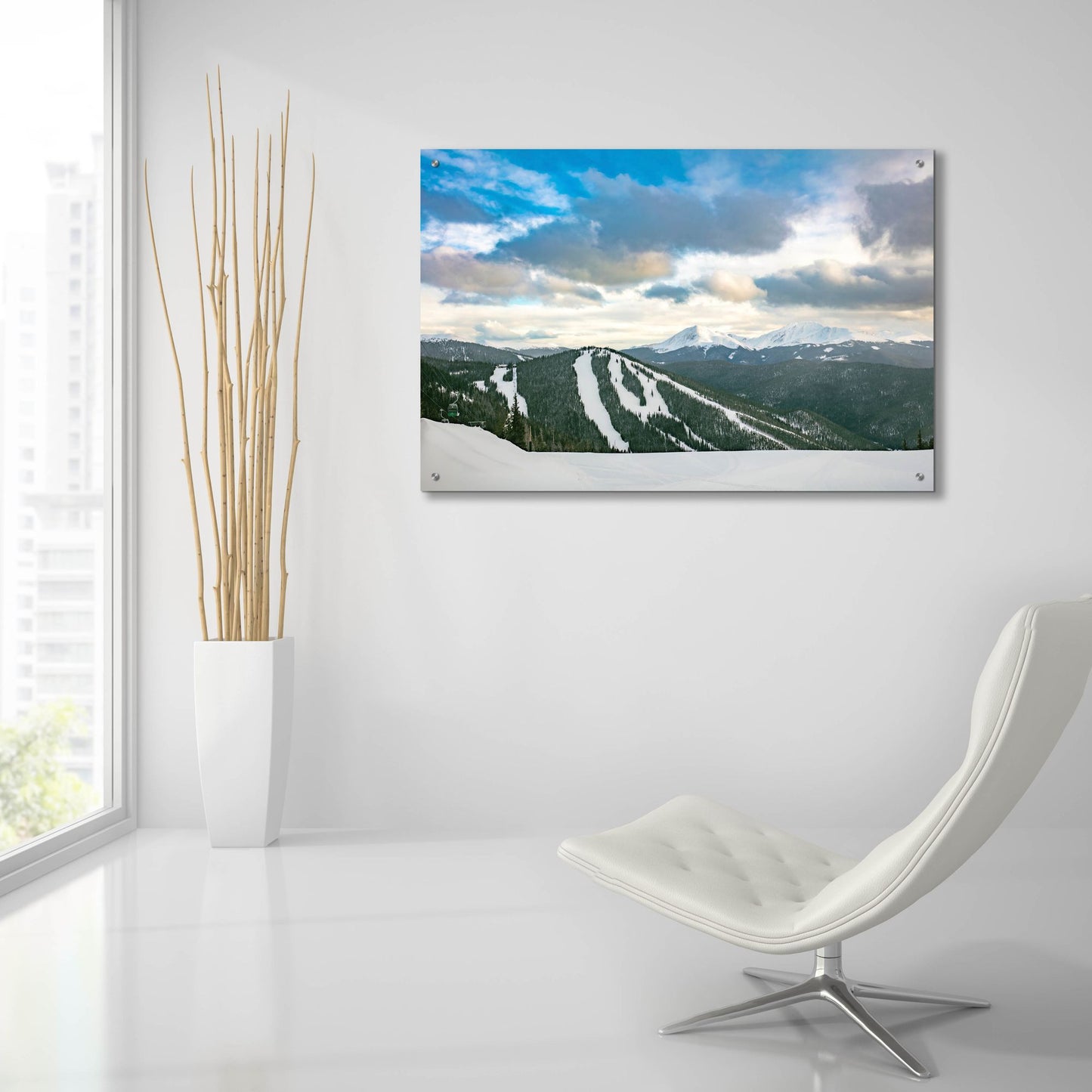 Epic Art 'Keystone, Colorado, View from The Top of Dercum Mountain' by Epic Portfolio, Acrylic Glass Wall Art,36x24