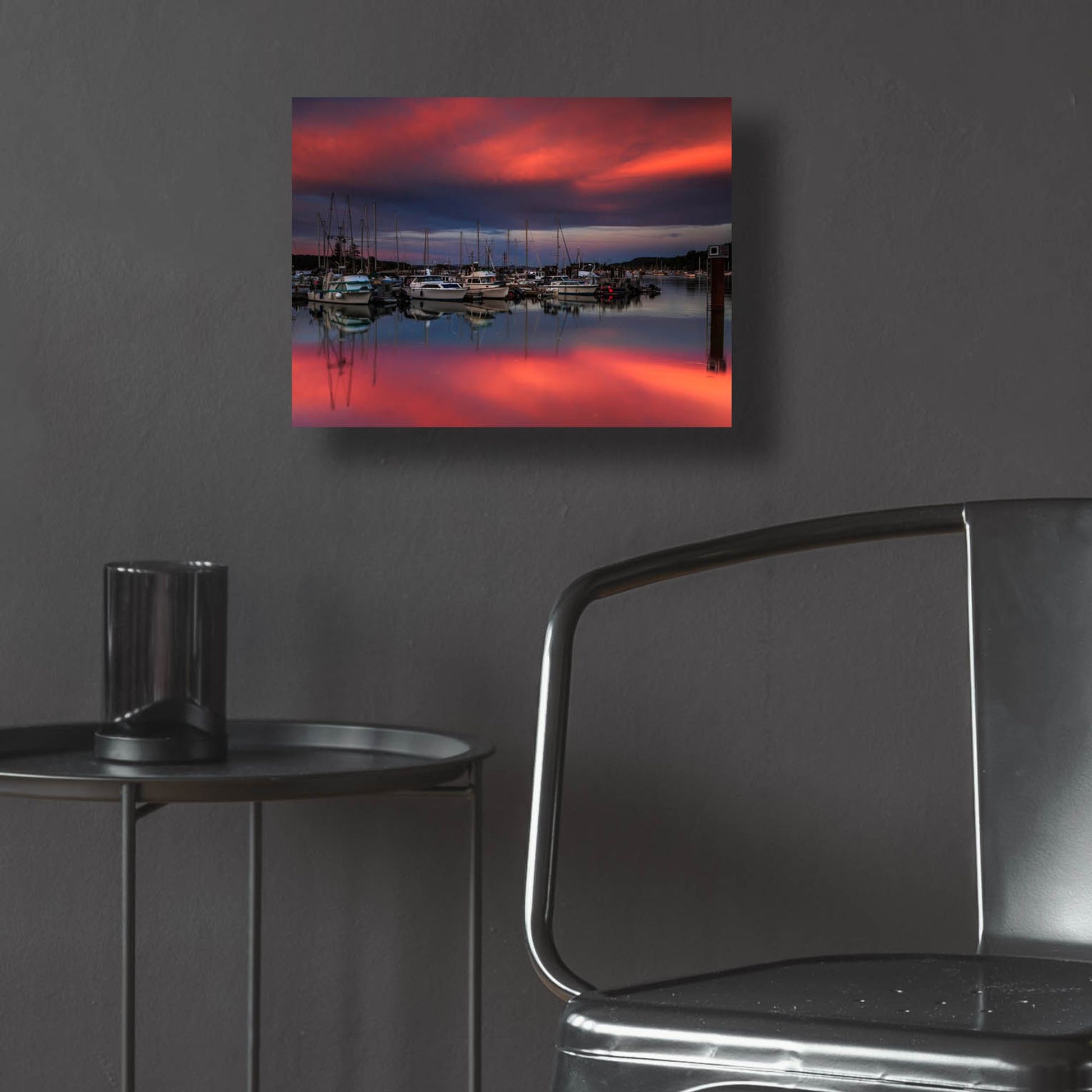 Epic Art ' Ganges Harbor Sunset' by Shawn/Corinne Severn, Acrylic Glass Wall Art,16x12