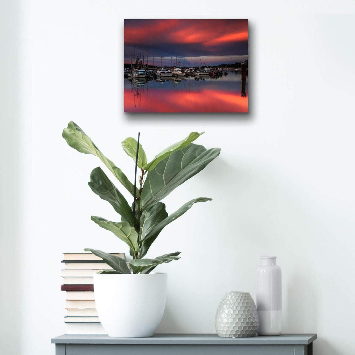 Epic Art ' Ganges Harbor Sunset' by Shawn/Corinne Severn, Acrylic Glass Wall Art,16x12