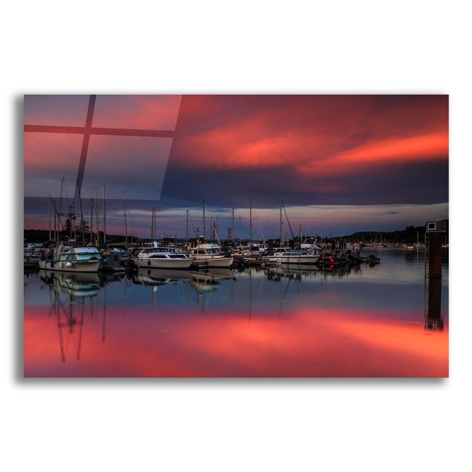 Epic Art ' Ganges Harbor Sunset' by Shawn/Corinne Severn, Acrylic Glass Wall Art,24x16