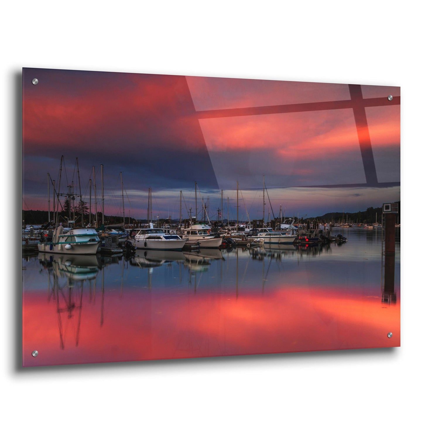 Epic Art ' Ganges Harbor Sunset' by Shawn/Corinne Severn, Acrylic Glass Wall Art,36x24