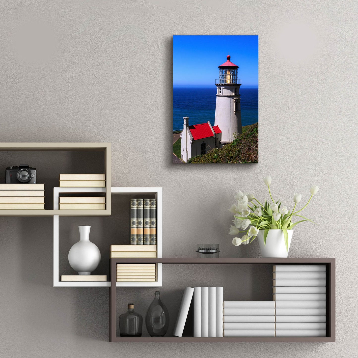 Epic Art ' Heceta Head Lighthouse' by Shawn/Corinne Severn, Acrylic Glass Wall Art,16x24