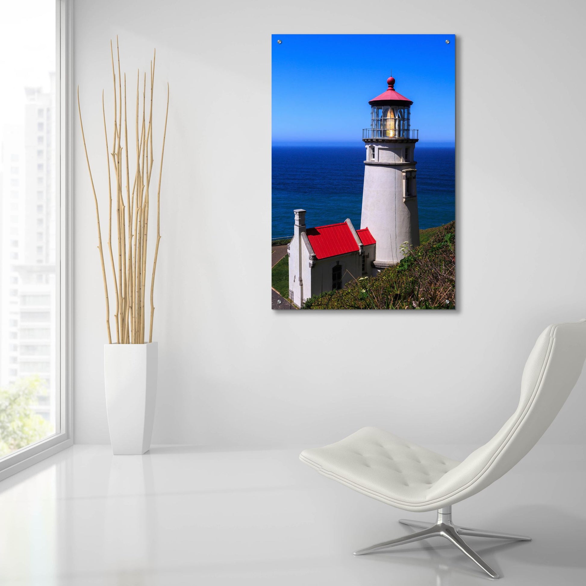 Epic Art ' Heceta Head Lighthouse' by Shawn/Corinne Severn, Acrylic Glass Wall Art,24x36