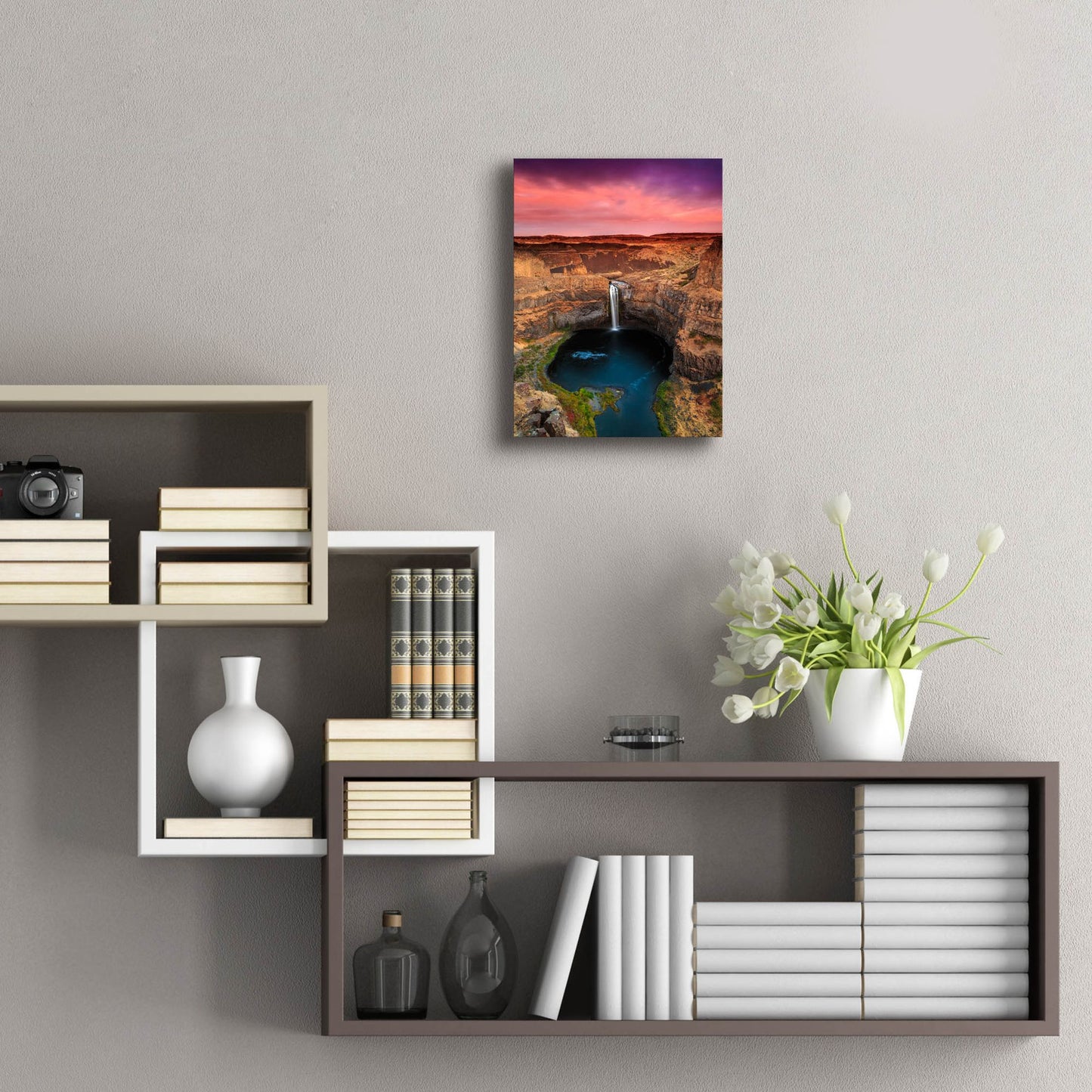 Epic Art ' Palouse Falls' by Shawn/Corinne Severn, Acrylic Glass Wall Art,12x16