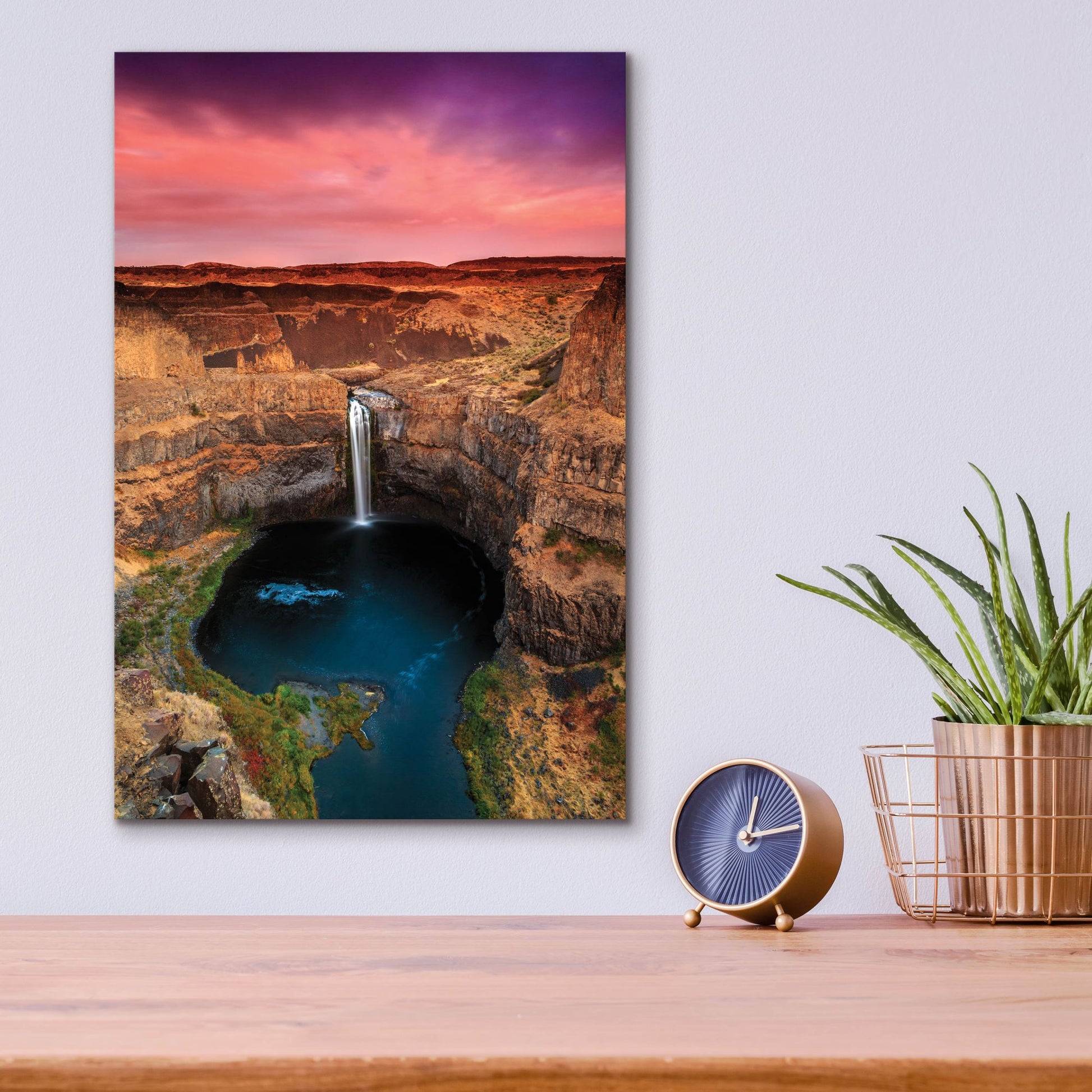 Epic Art ' Palouse Falls' by Shawn/Corinne Severn, Acrylic Glass Wall Art,12x16