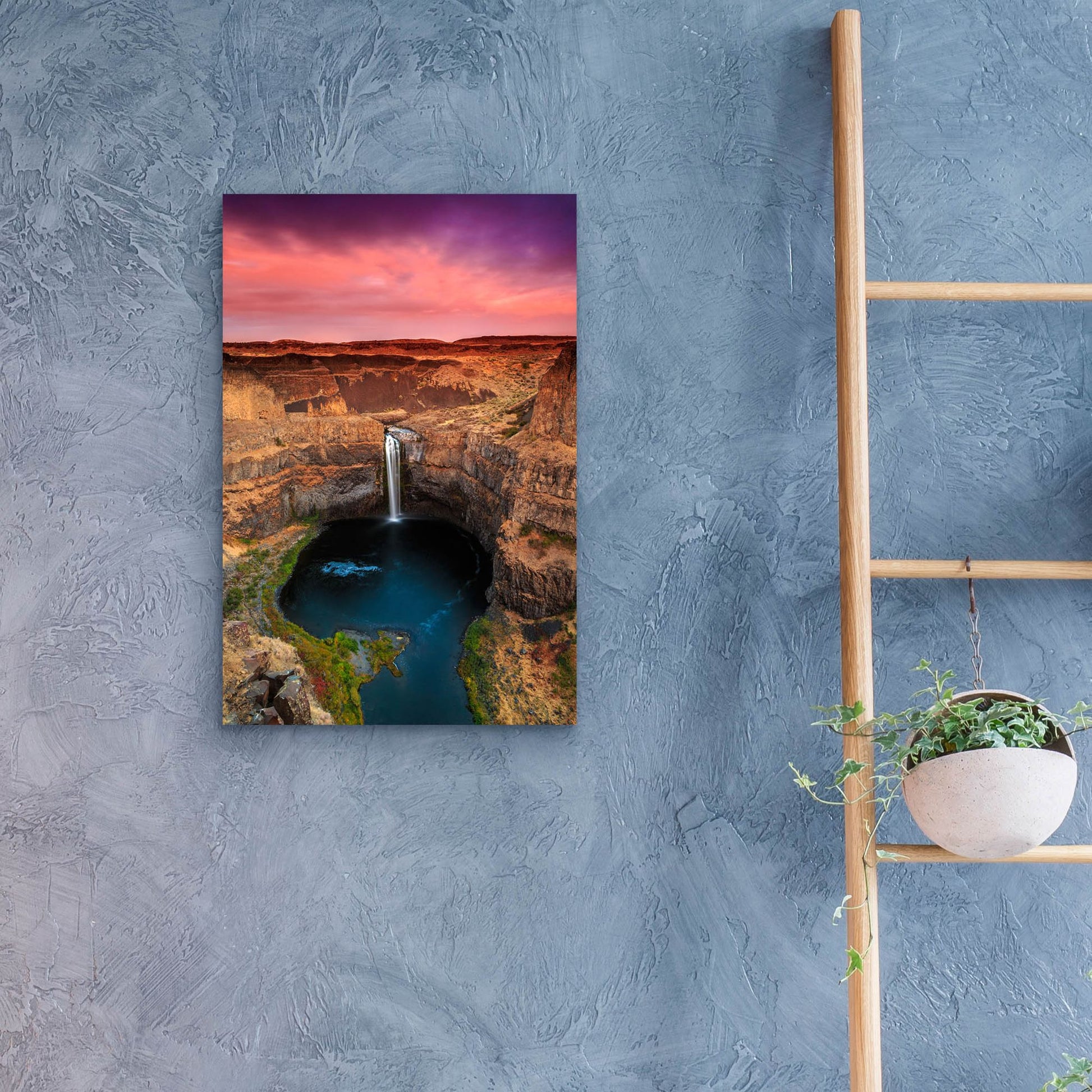 Epic Art ' Palouse Falls' by Shawn/Corinne Severn, Acrylic Glass Wall Art,16x24